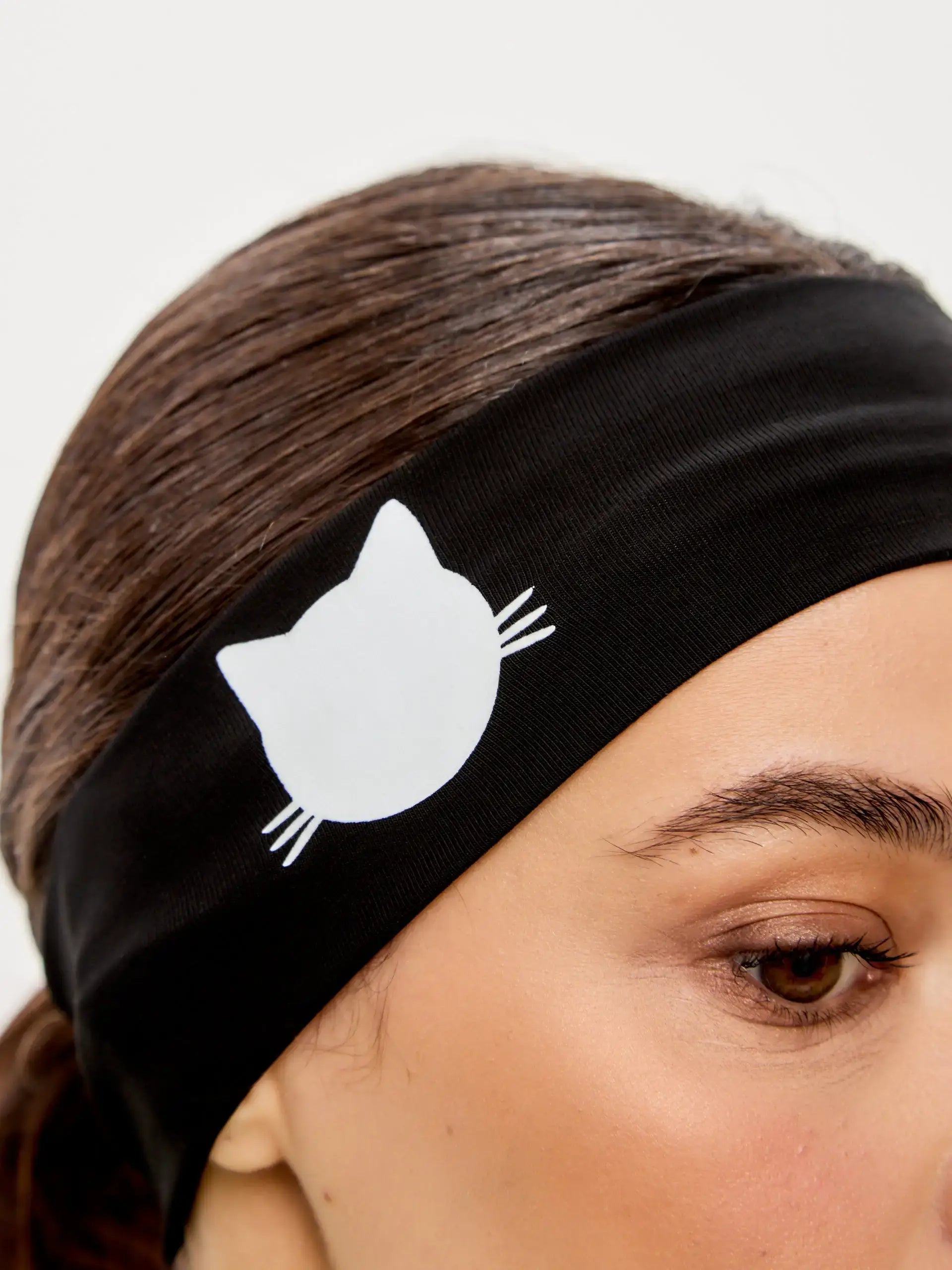 Black headband with cat - Funny Cat | For Cat Lovers | CAT by maniita lacitta