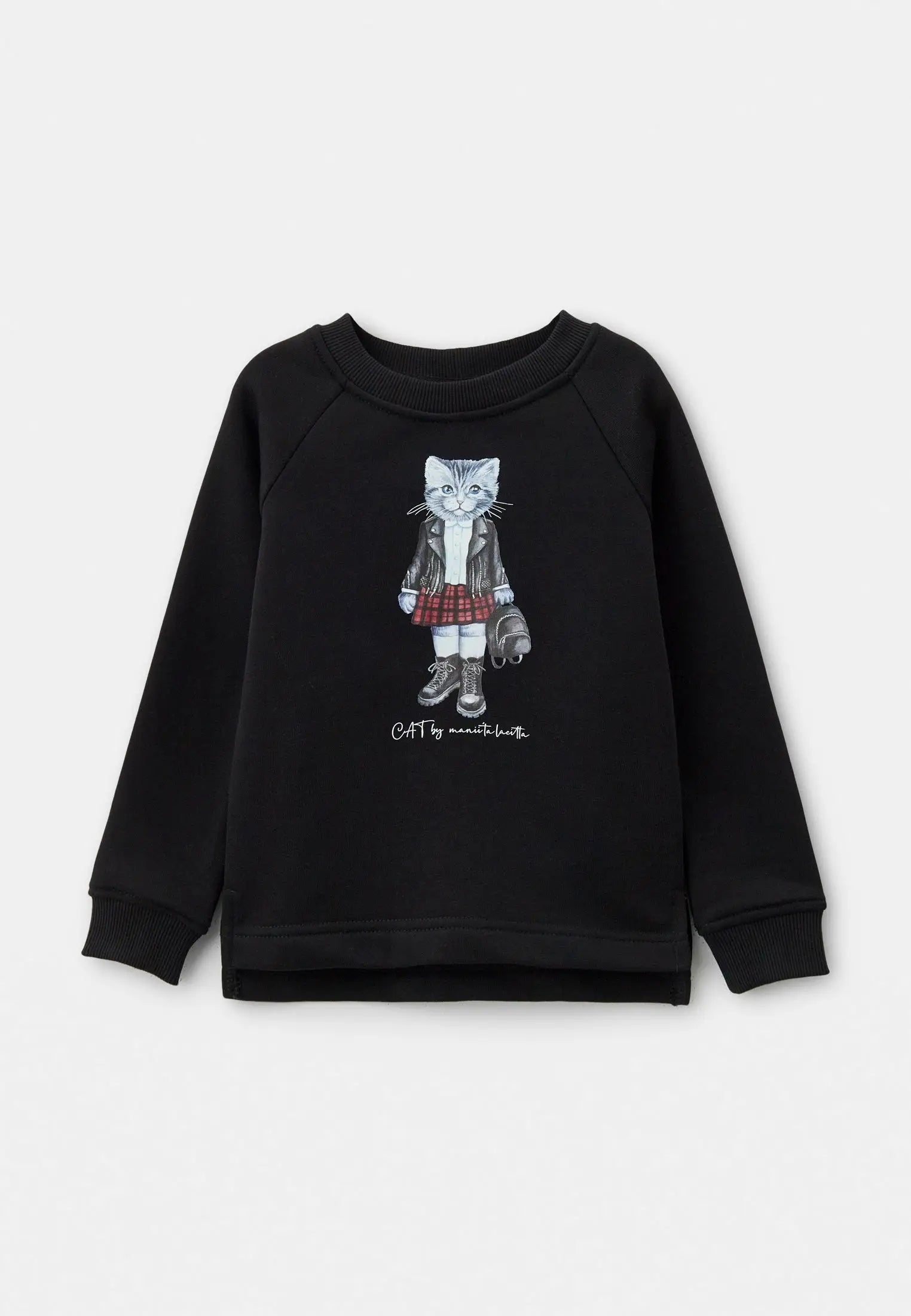 Black sweatshirt rocker kitty - Funny Cat Hoodie & sweatshirt | For Cat Lovers | CAT by maniita