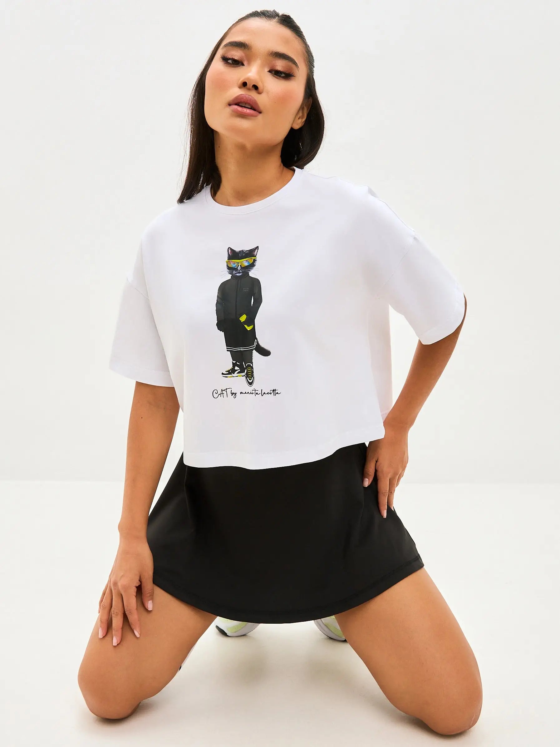 Black women’s sport skorts cat - Funny Cat Bottom | For Cat Lovers | CAT by maniita lacitta