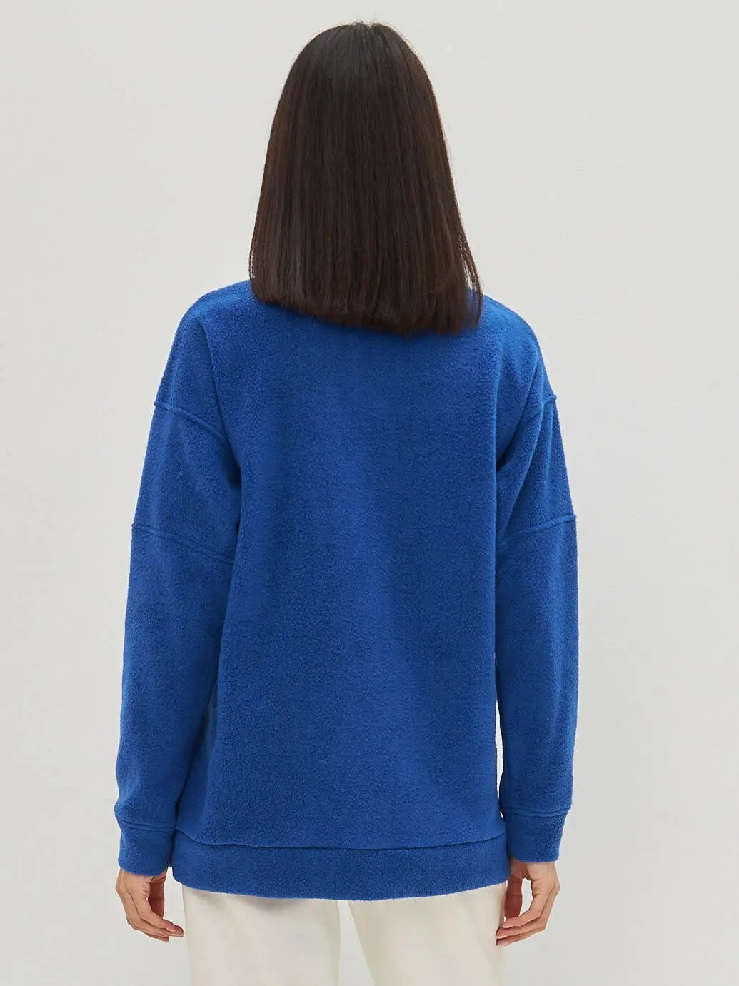 Blue fleece sweatshirt - Funny Cat Fleece (recycled) | For Cat Lovers | CAT by maniita lacitta