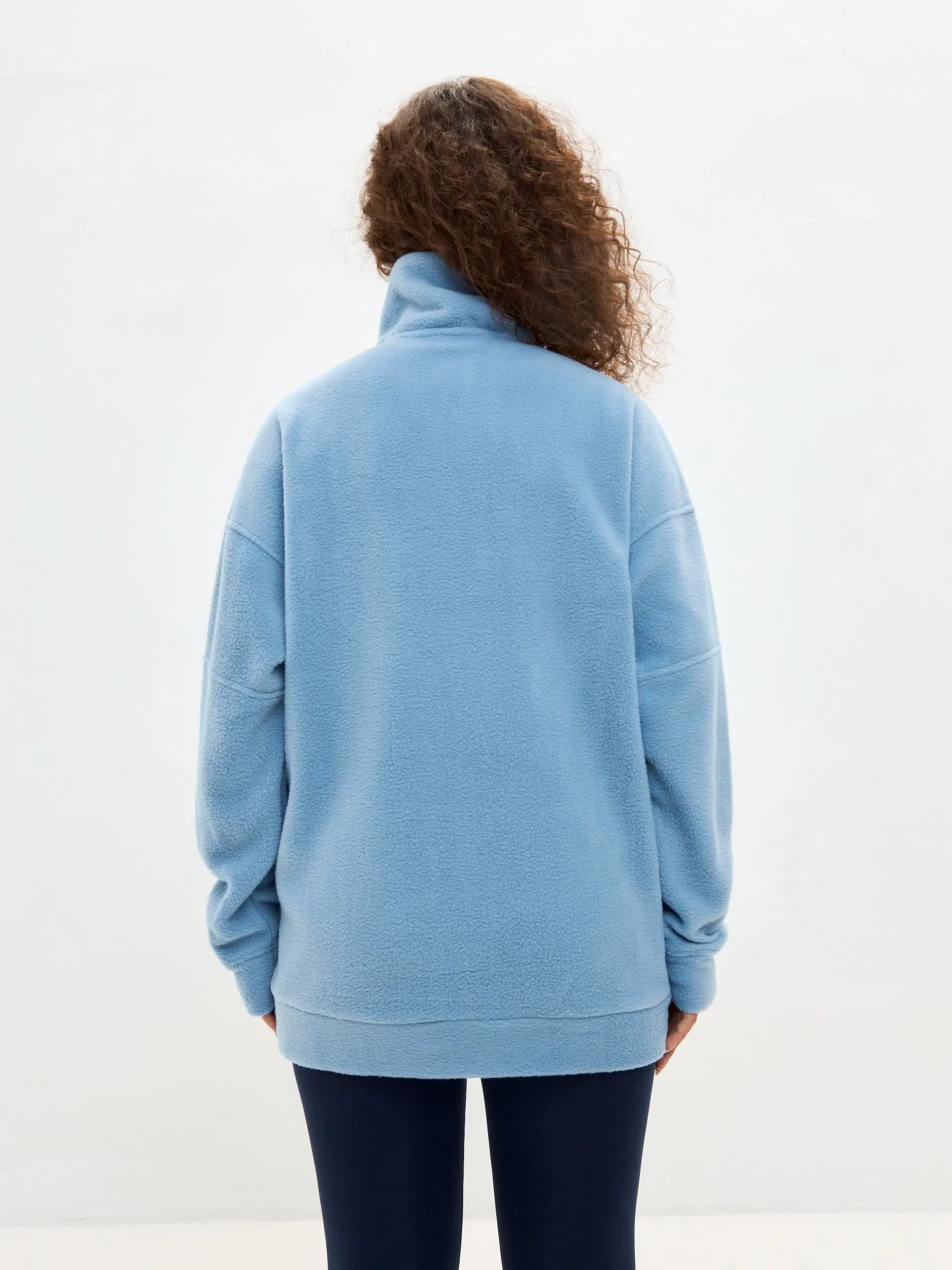 Blue fleece sweatshirt - Funny Cat Fleece (recycled) | For Cat Lovers | CAT by maniita lacitta