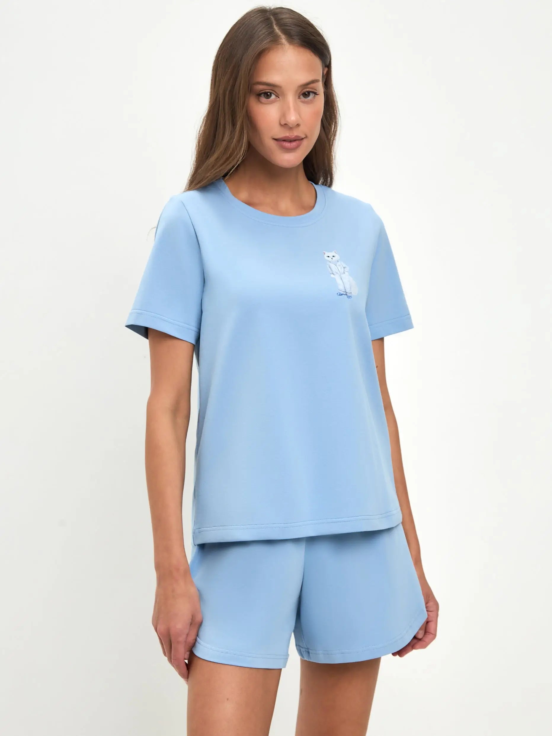 Blue pajamas - Funny Cat Loungewear | For Cat Lovers | CAT by maniita lacitta