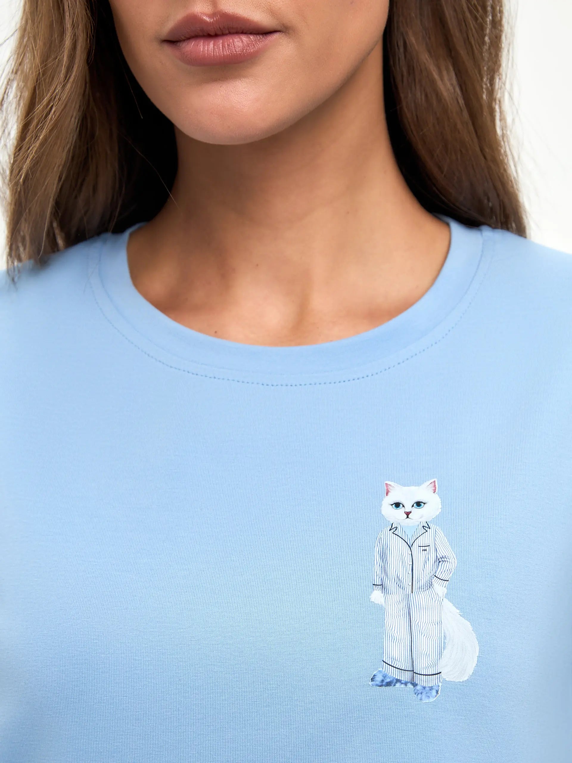 Blue pajamas - Funny Cat Loungewear | For Cat Lovers | CAT by maniita lacitta