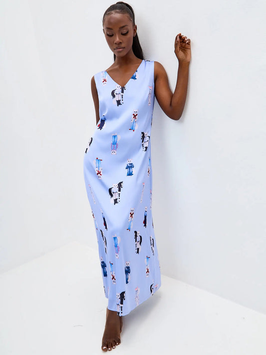 Blue silk loungewear - Funny Cat Loungewear | For Cat Lovers | CAT by maniita lacitta