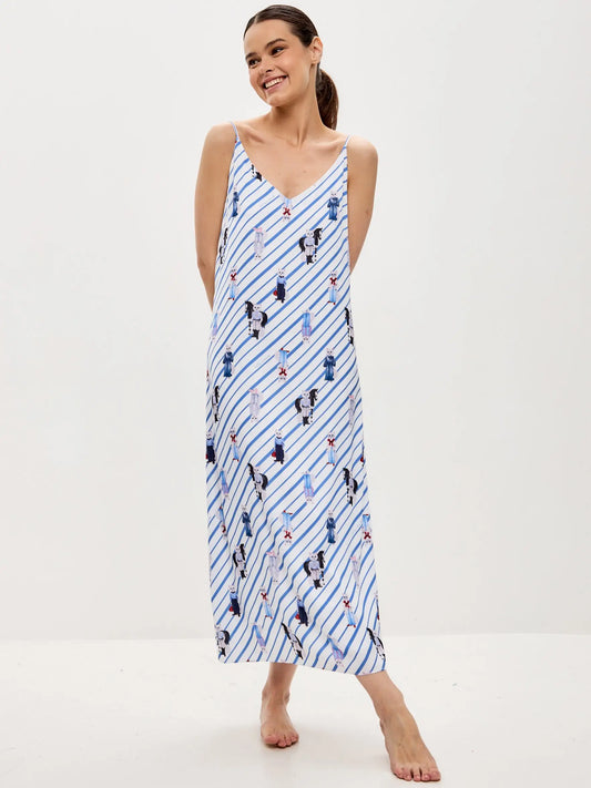 Blue silk loungewear - Funny Cat Loungewear | For Cat Lovers | CAT by maniita lacitta