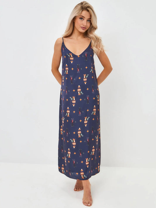 Blue silk loungewear - Funny Cat Loungewear | For Cat Lovers | CAT by maniita lacitta