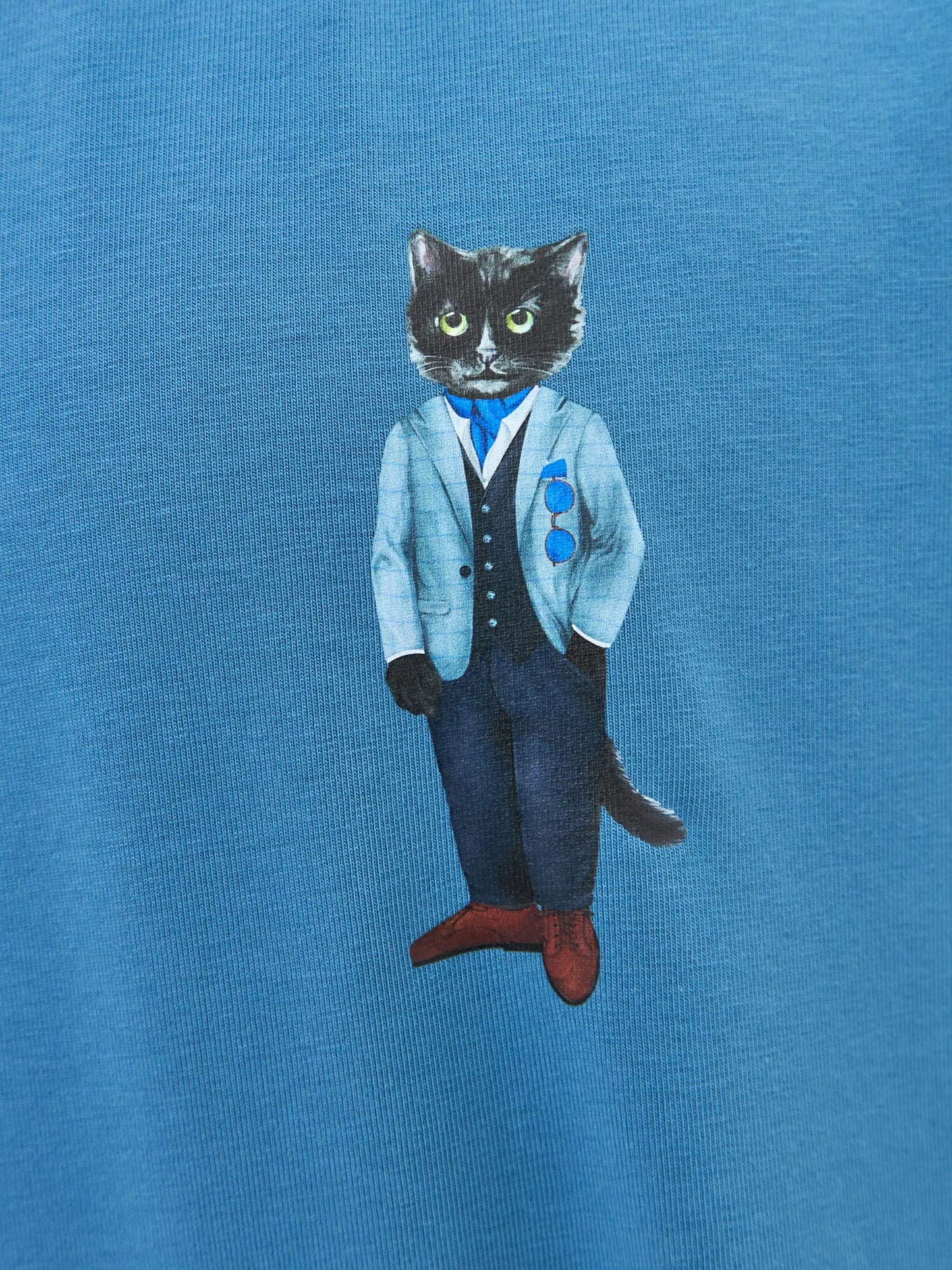 Blue t-shirt suit cat - Funny Cat T-shirt | For Cat Lovers | CAT by maniita lacitta