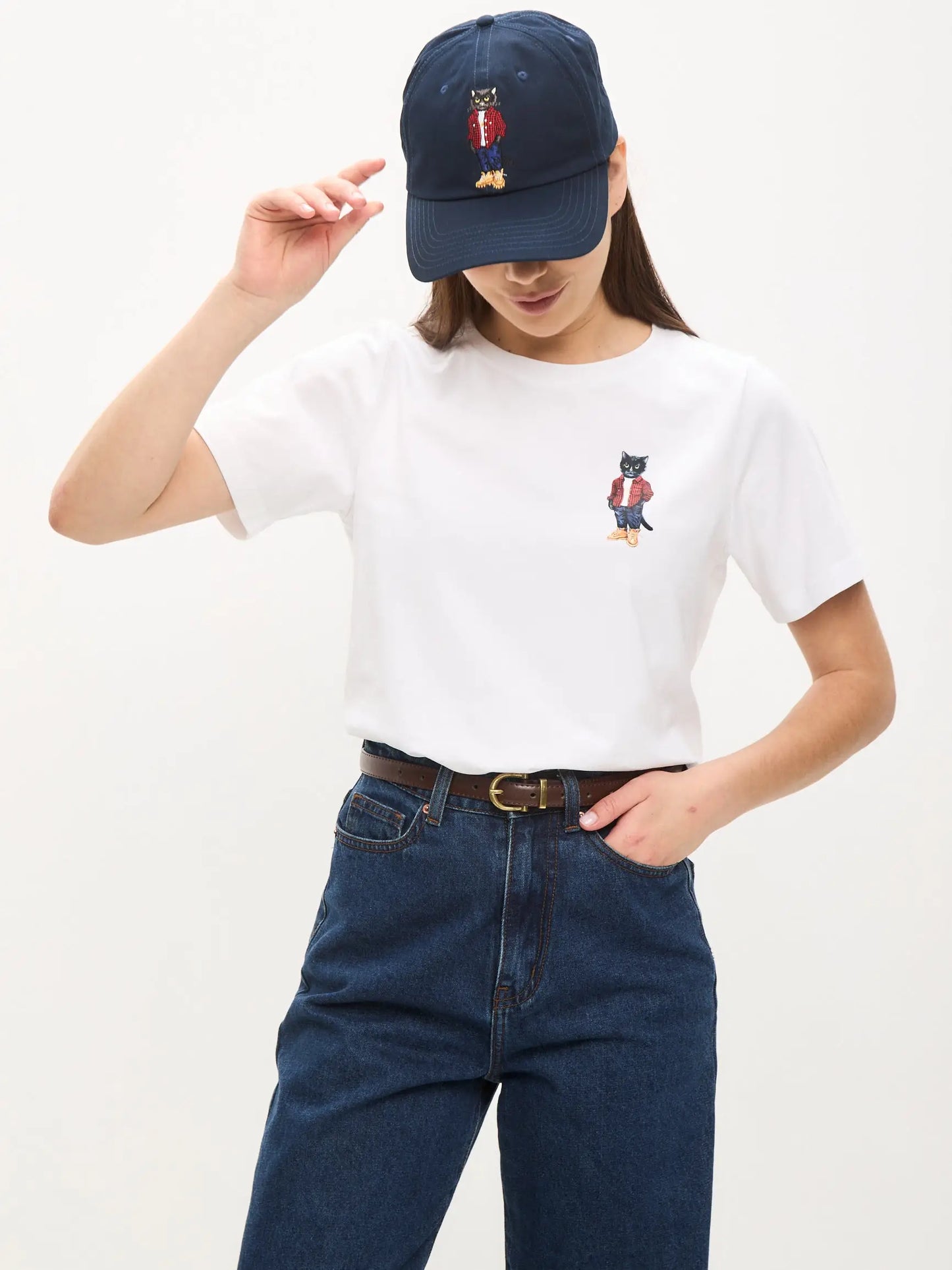 Cap navy with country cat - Funny Cat | For Cat Lovers | CAT by maniita lacitta