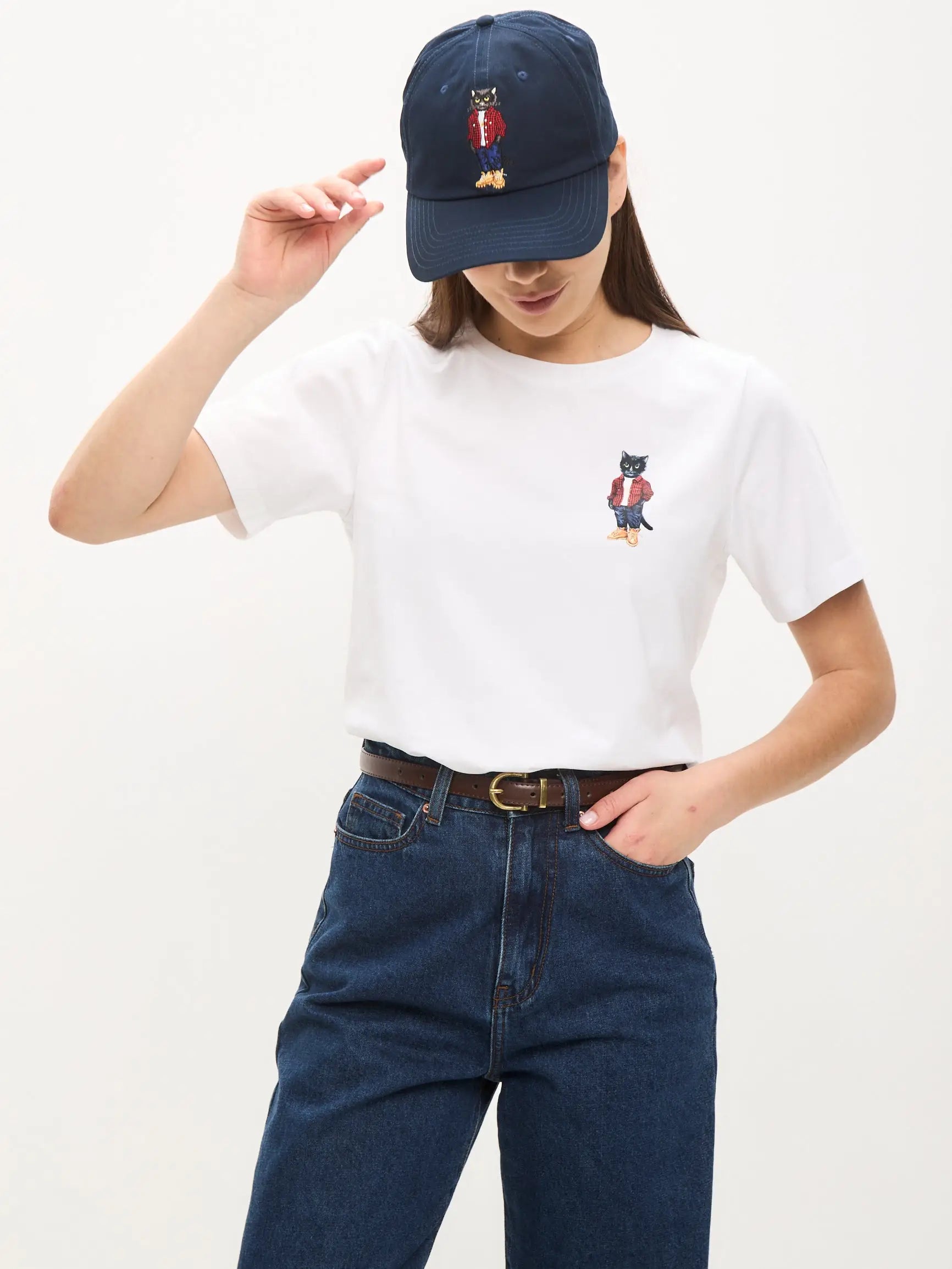 Cap navy with country cat - Funny Cat | For Cat Lovers | CAT by maniita lacitta