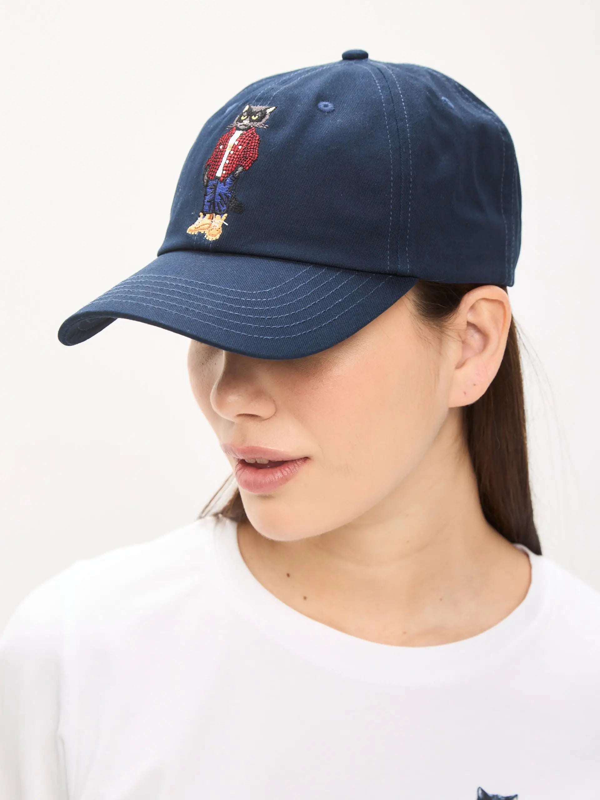 Cap navy with country cat - Funny Cat | For Cat Lovers | CAT by maniita lacitta