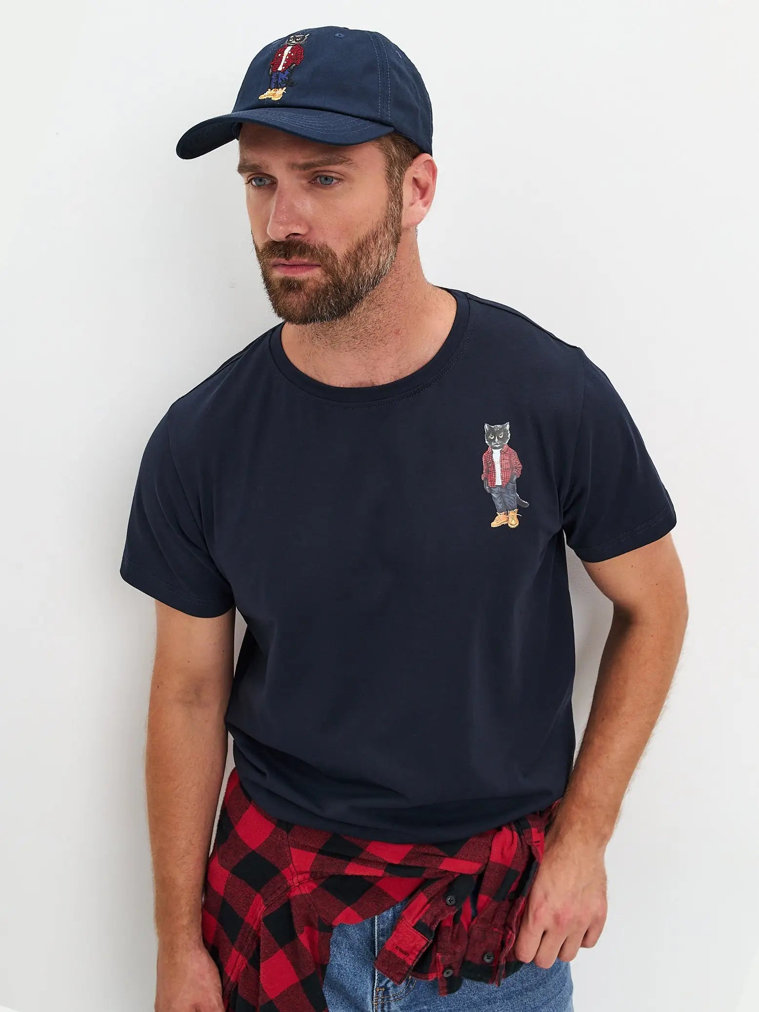 Cap navy with country cat - Funny Cat | For Cat Lovers | CAT by maniita lacitta