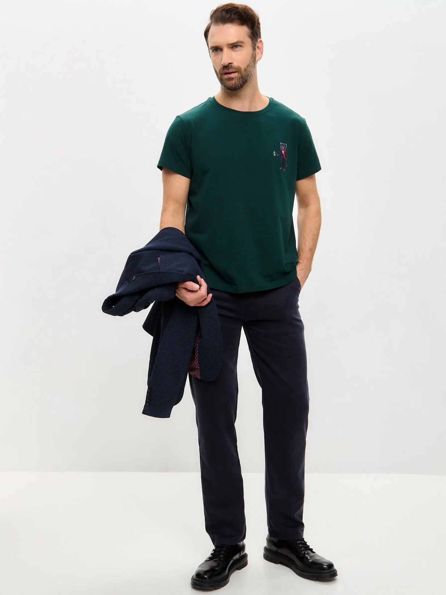 Green t-shirt new year cat - Funny Cat T-shirt | For Cat Lovers | CAT by maniita lacitta