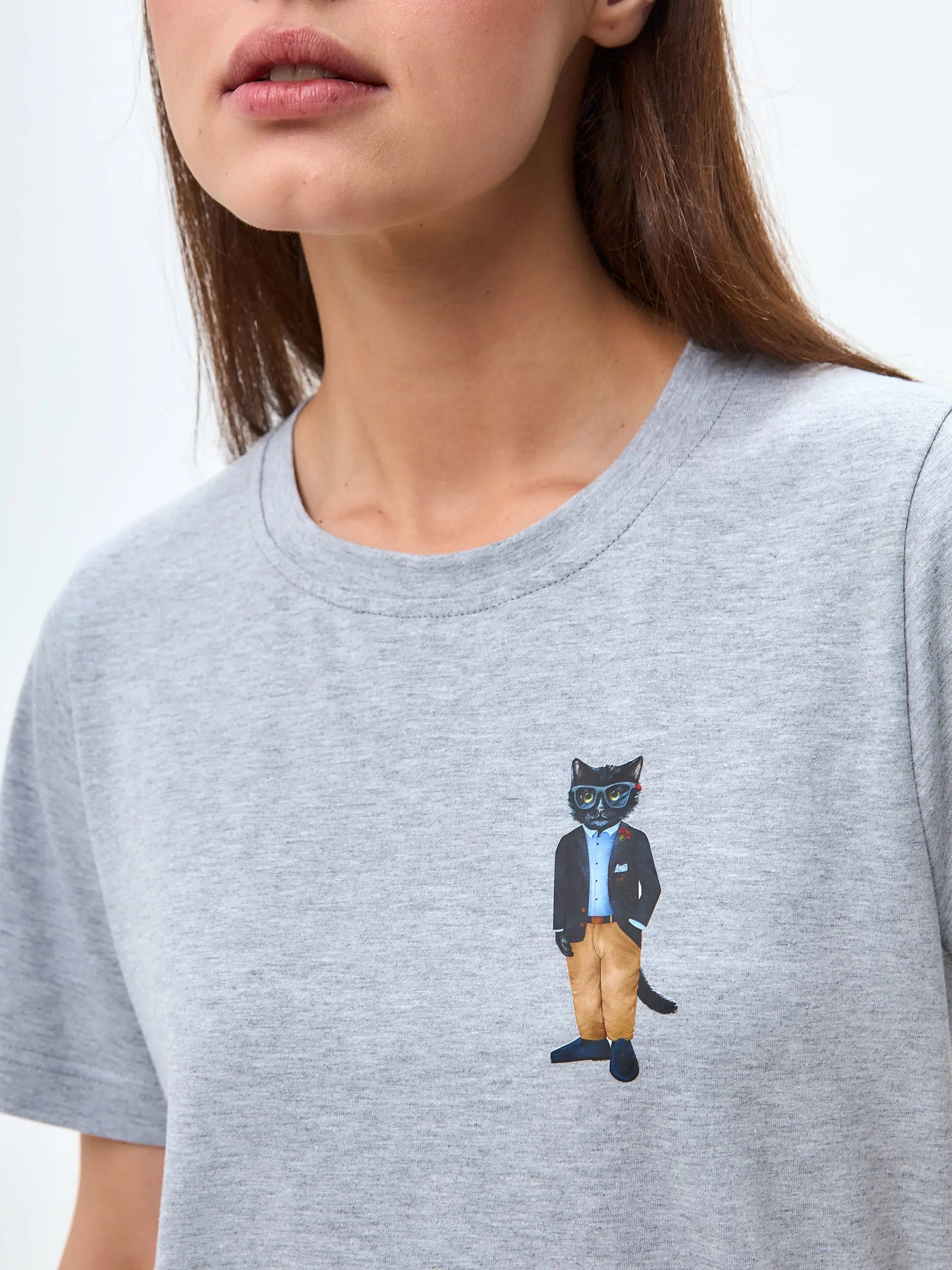 Grey t-shirt regatta cat - Funny Cat T-shirt | For Cat Lovers | CAT by maniita lacitta