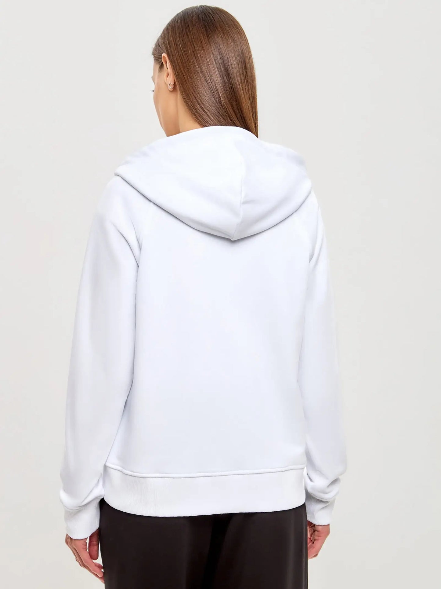 Logo cat set: white zip hoodie and black sweatpants - Funny Cat | For Cat Lovers | CAT by maniita lacitta