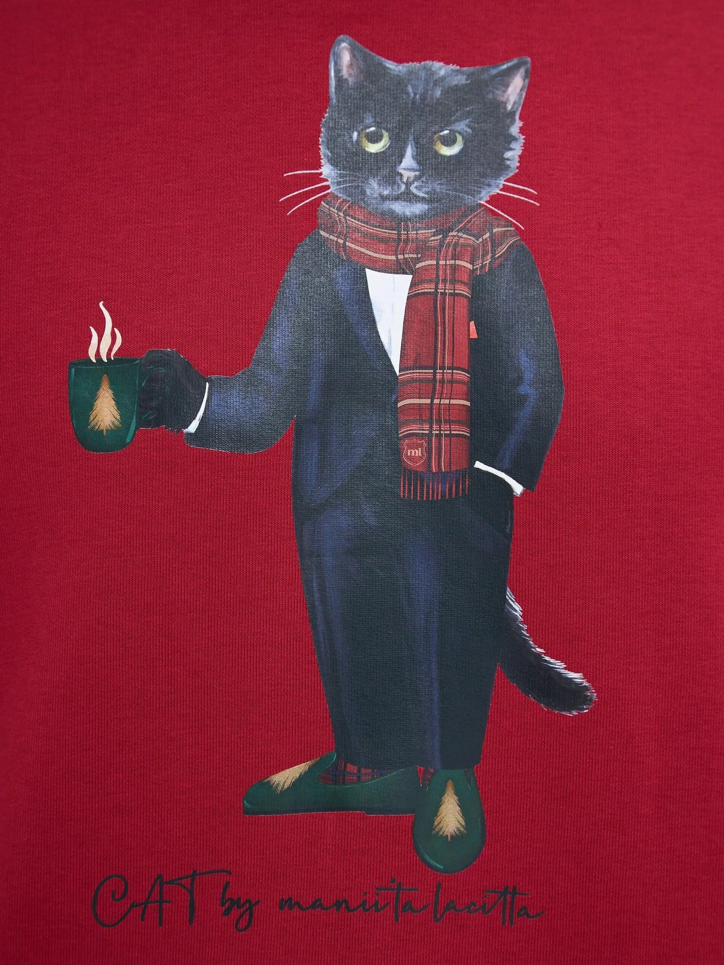 Maroon hoodie new year cat - Funny Cat Hoodie & sweatshirt | For Cat Lovers | CAT by maniita