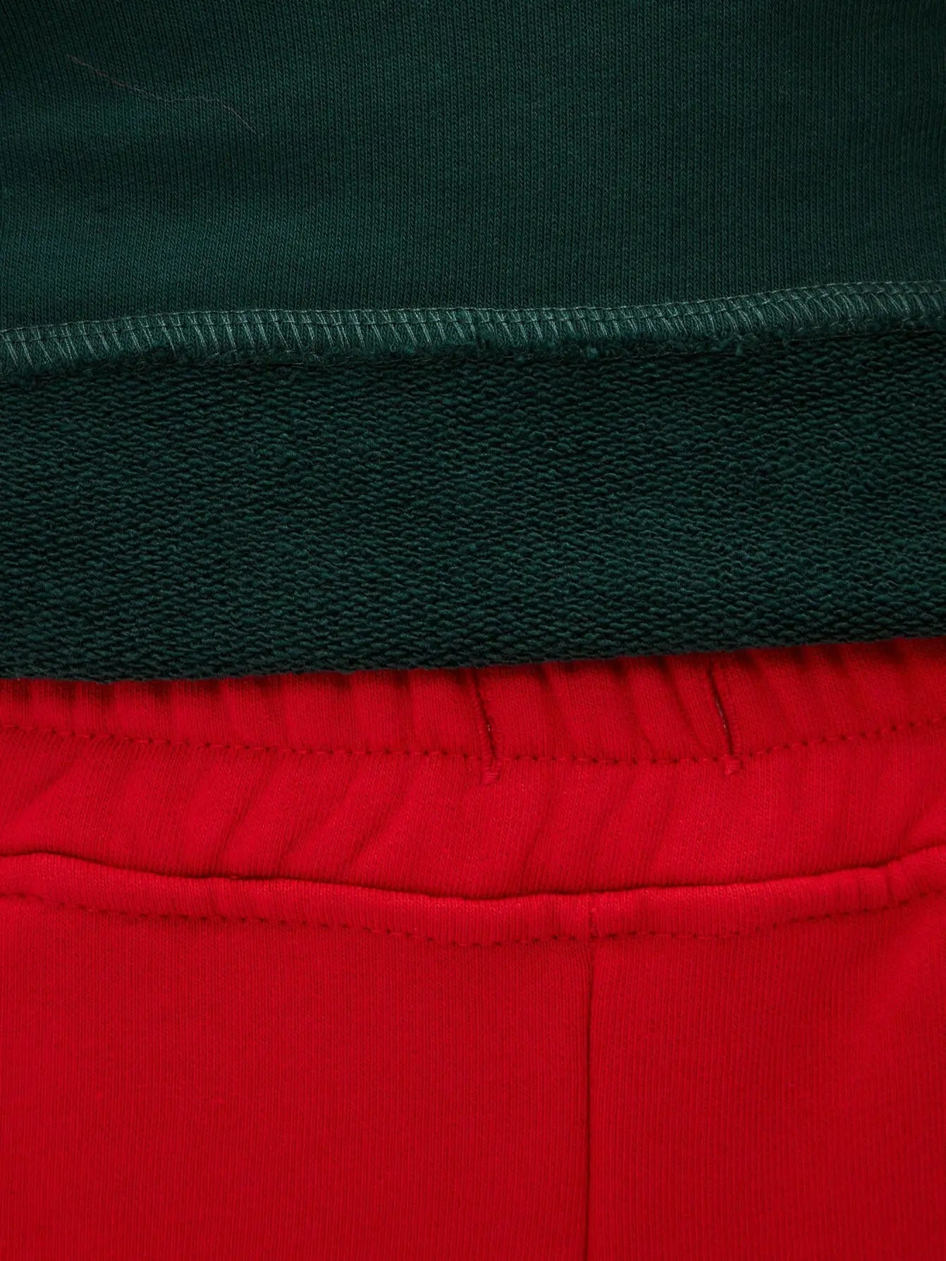 New year set: green & red sports chic women’s suit hoodie with cat and culottes - Funny Cat | For Cat Lovers | CAT