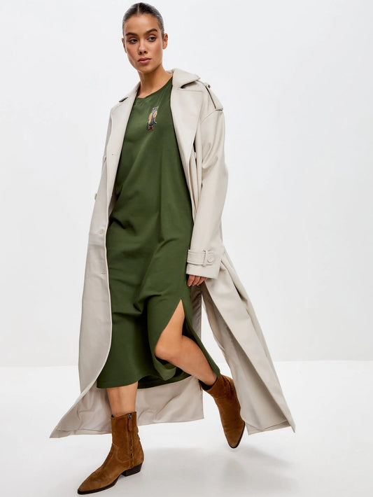 Olive dress trench coat cat - Funny Cat Dress | For Cat Lovers | CAT by maniita lacitta