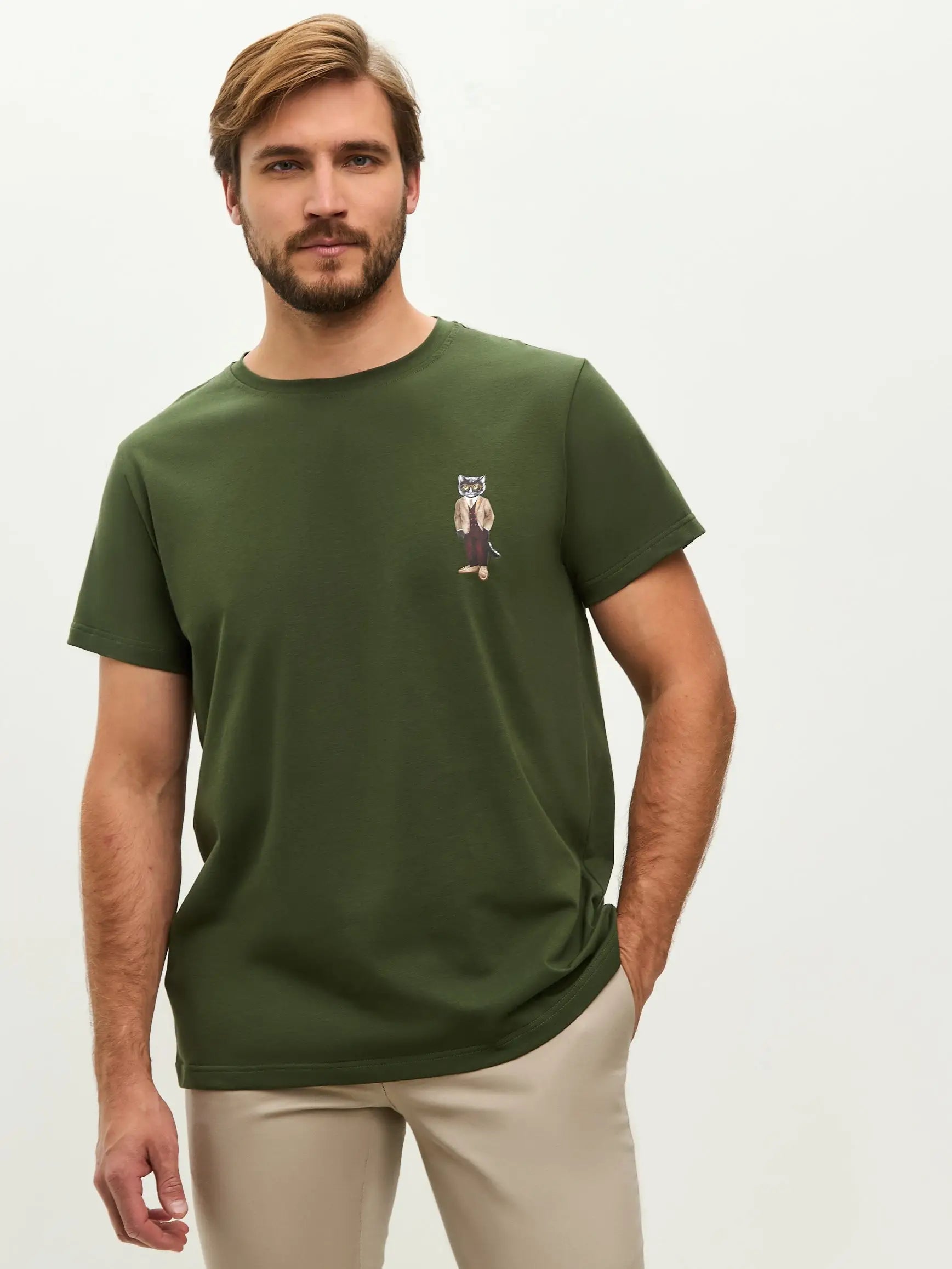 Olive t-shirt professor cat - Funny Cat T-shirt | For Cat Lovers | CAT by maniita lacitta