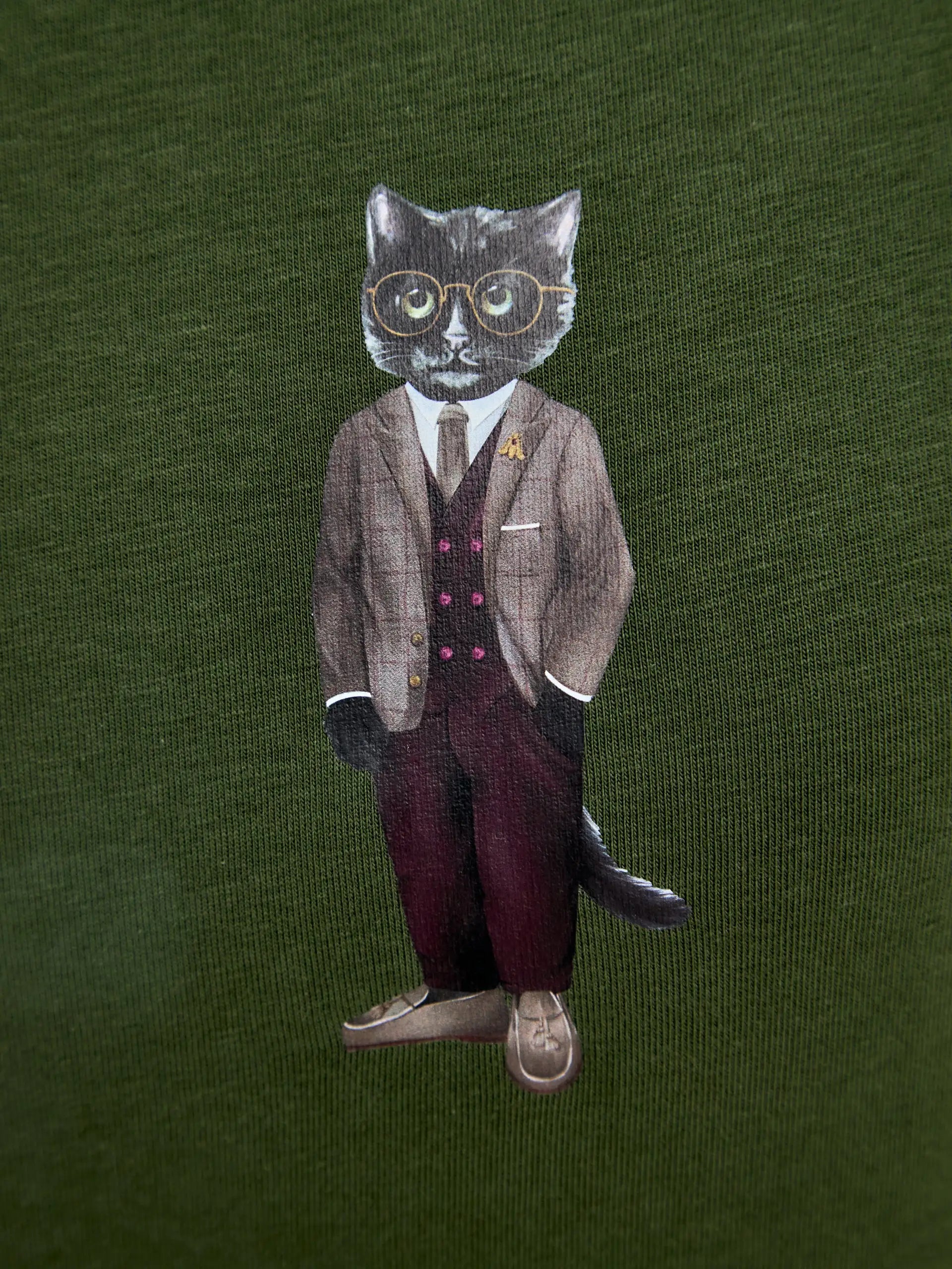 Olive t-shirt professor cat - Funny Cat T-shirt | For Cat Lovers | CAT by maniita lacitta
