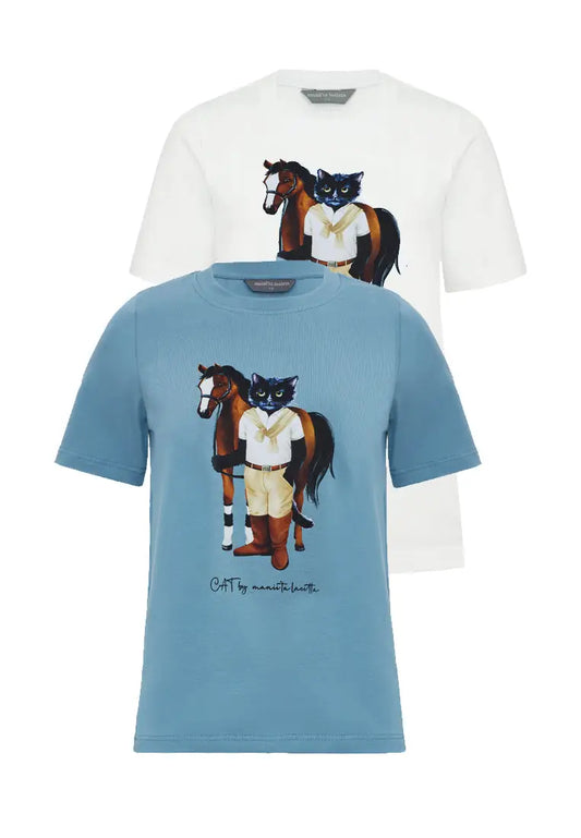 Pack of 2 T-shirts RIDER CAT - Funny Cat | For Cat Lovers | CAT by maniita lacitta