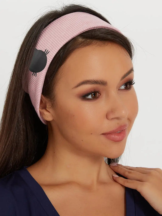 Pink headband with cat - Funny Cat | For Cat Lovers | CAT by maniita lacitta