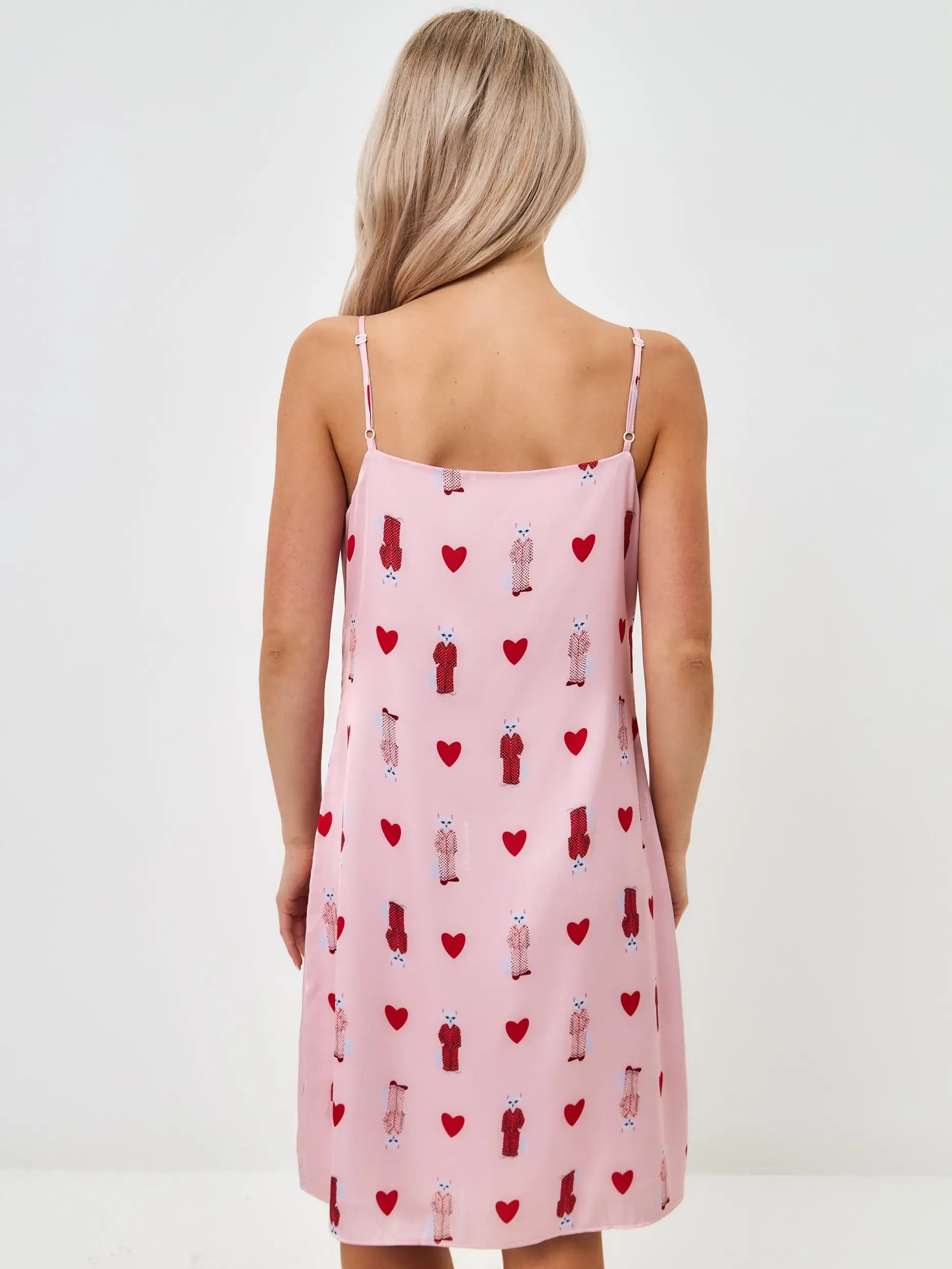 Pink silk loungewear - Funny Cat Loungewear | For Cat Lovers | CAT by maniita lacitta