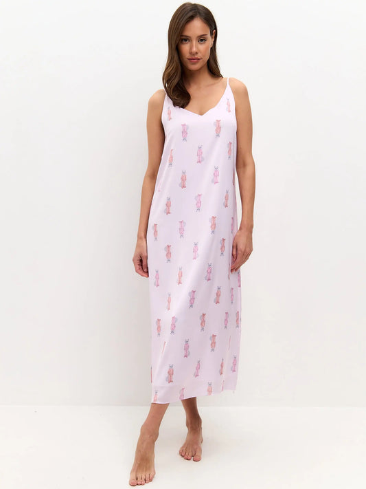 Pink silk loungewear - Funny Cat Loungewear | For Cat Lovers | CAT by maniita lacitta