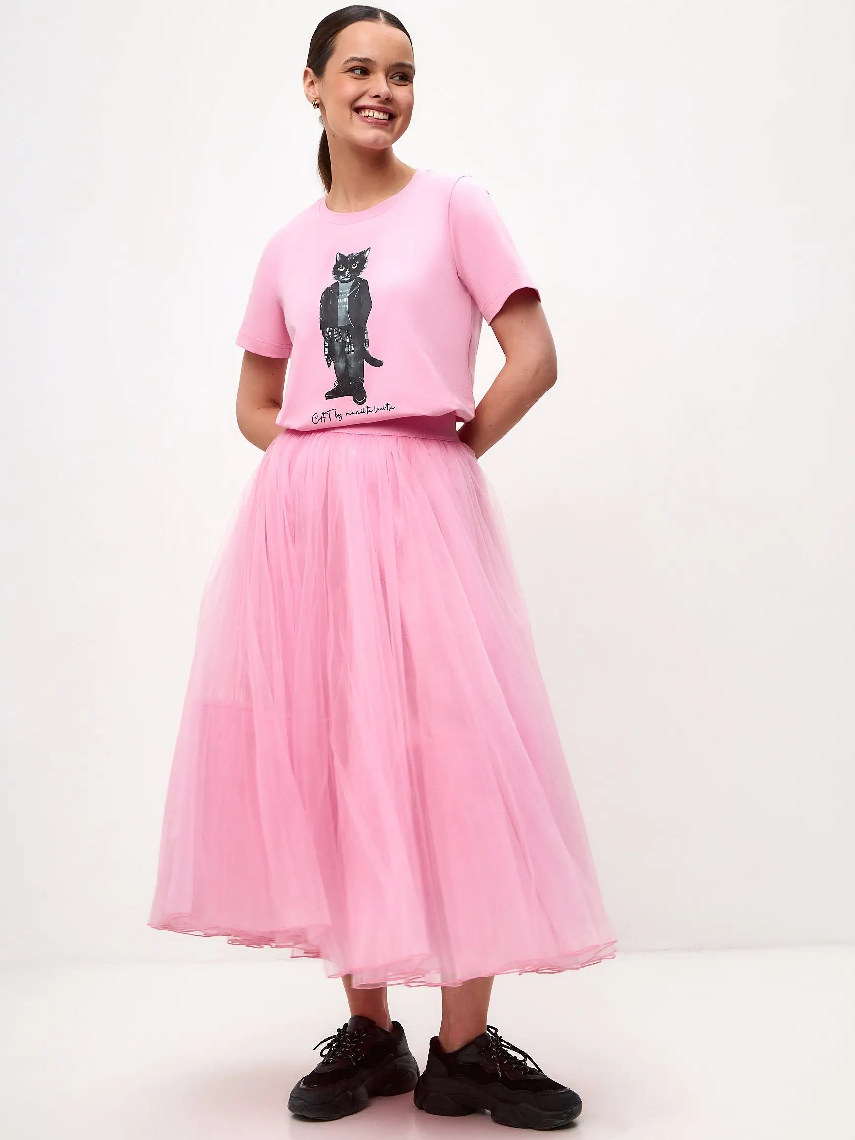 Pink tulle skirt princess - Funny Cat Bottom | For Cat Lovers | CAT by maniita lacitta