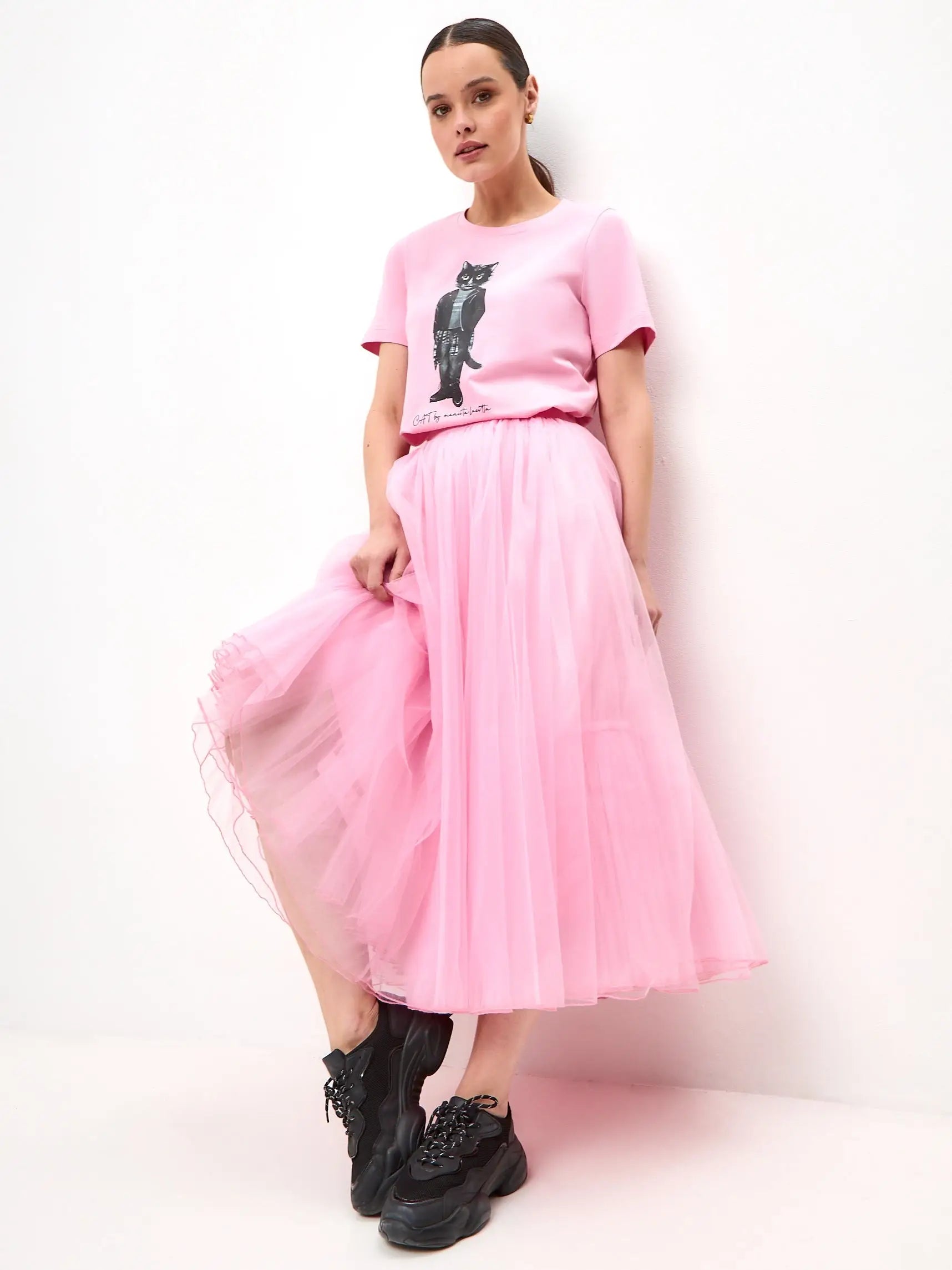 Pink tulle skirt princess - Funny Cat Bottom | For Cat Lovers | CAT by maniita lacitta