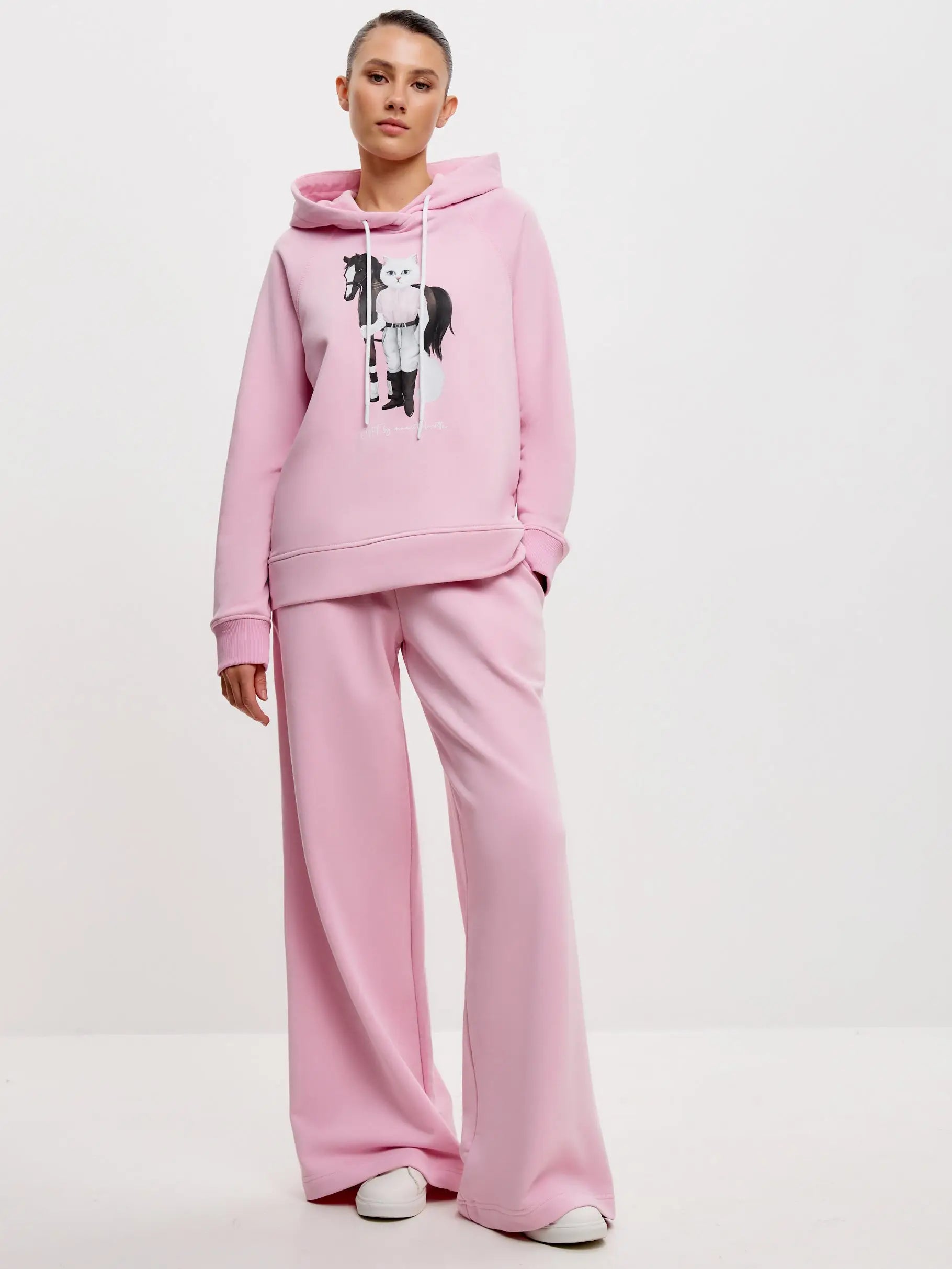 Pink women’s sweatpants - Funny Cat Bottom | For Cat Lovers | CAT by maniita lacitta