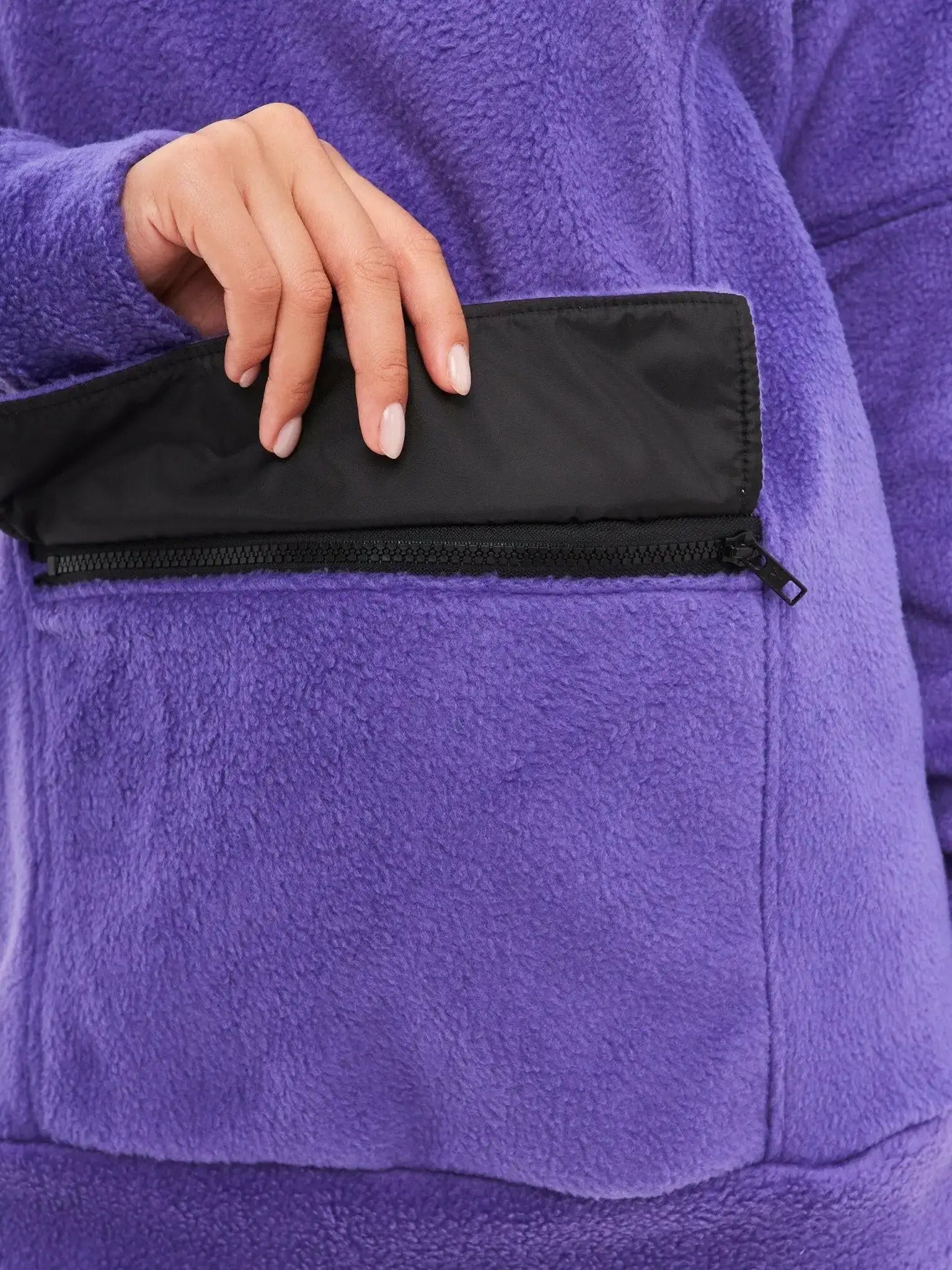 Purple fleece sweatshirt - Funny Cat Fleece (recycled) | For Cat Lovers | CAT by maniita lacitta