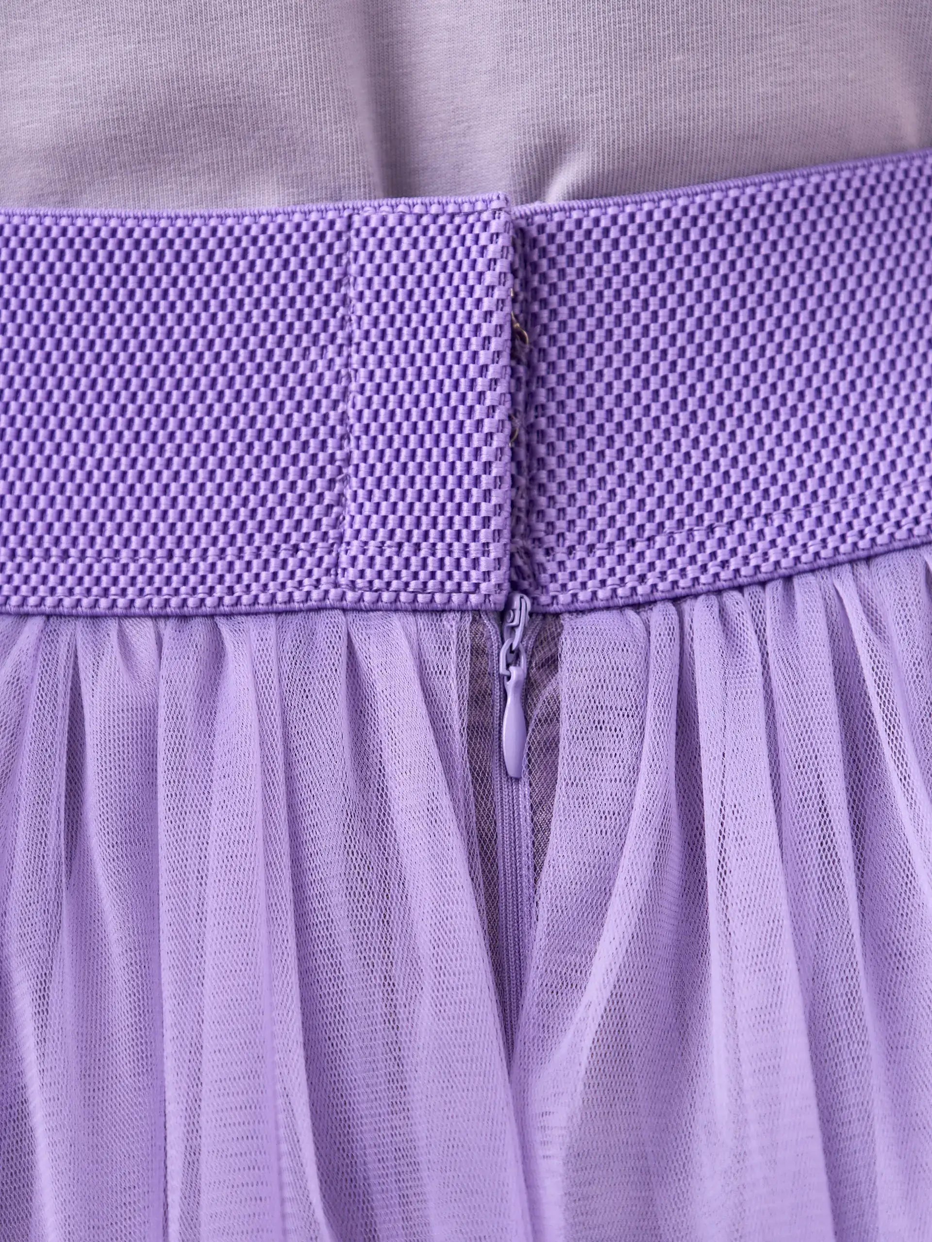 Purple Tulle skirt Princess - Bottom