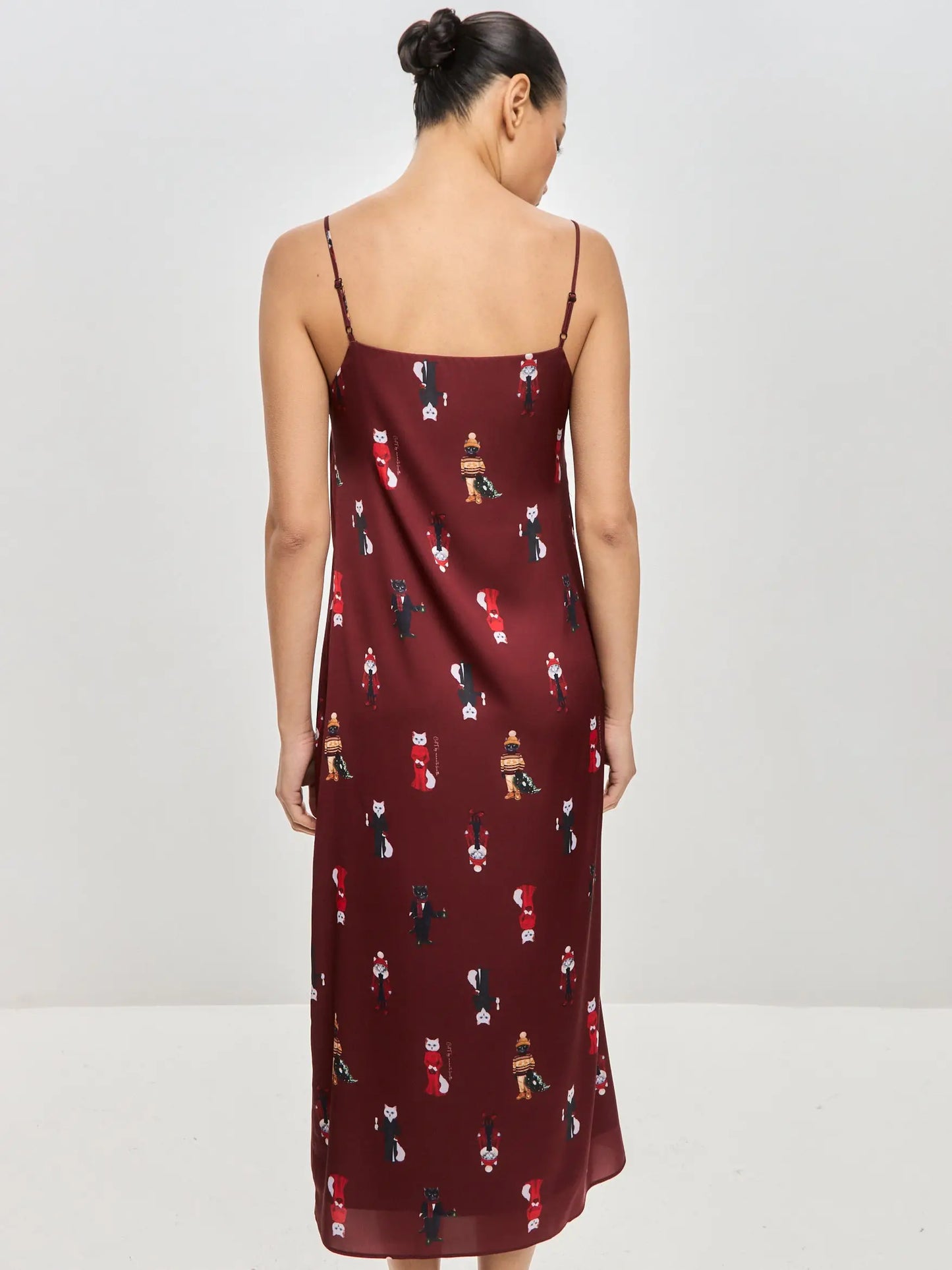 Red silk loungewear - Funny Cat Loungewear | For Cat Lovers | CAT by maniita lacitta