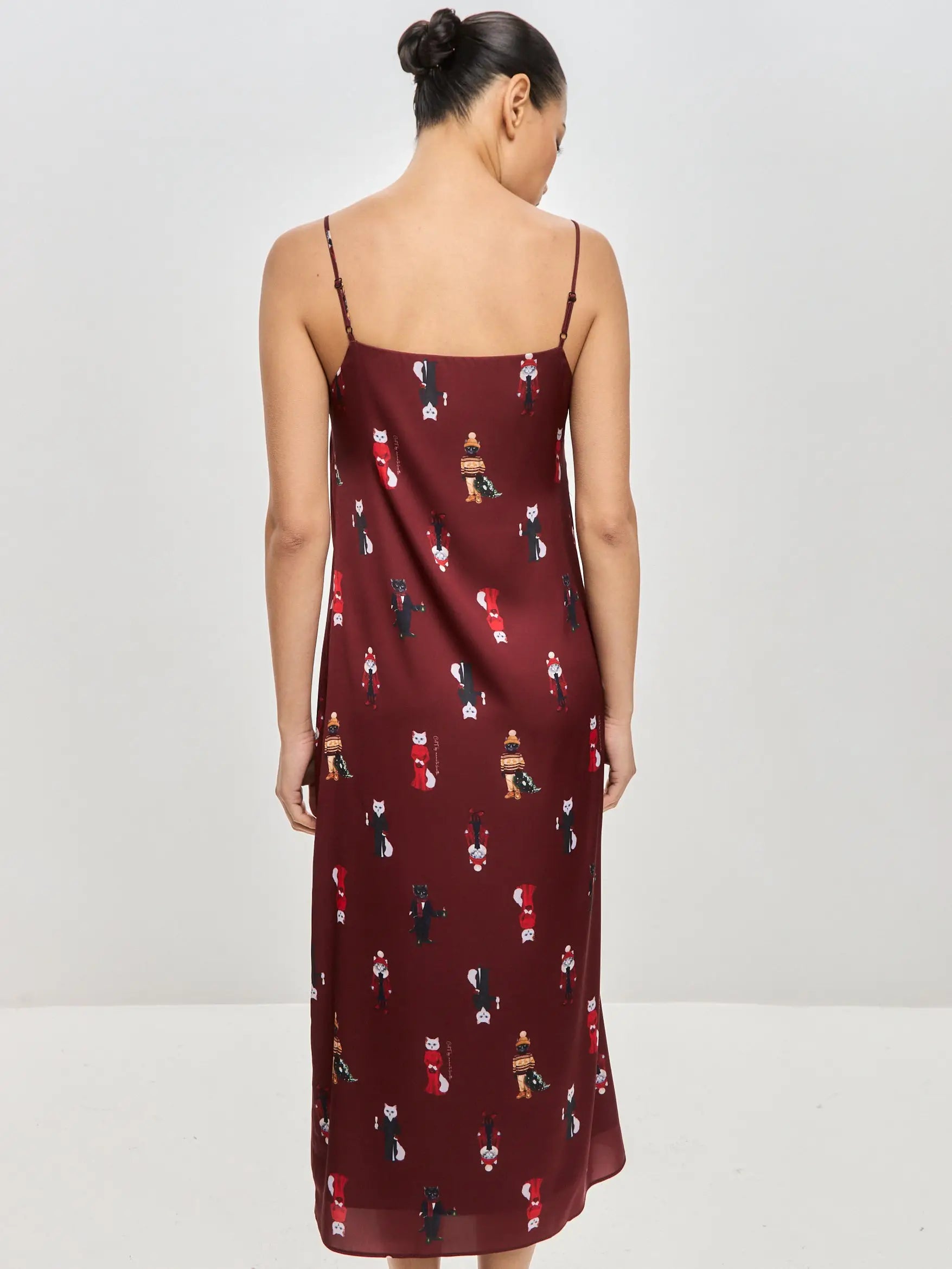 Red silk loungewear - Funny Cat Loungewear | For Cat Lovers | CAT by maniita lacitta