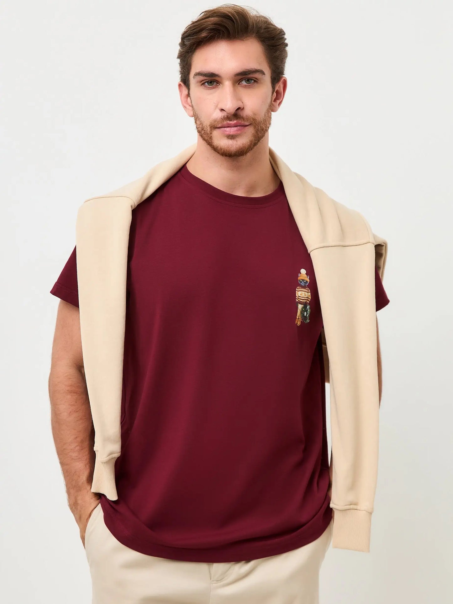 Red t-shirt christmas cat - Funny Cat T-shirt | For Cat Lovers | CAT by maniita lacitta