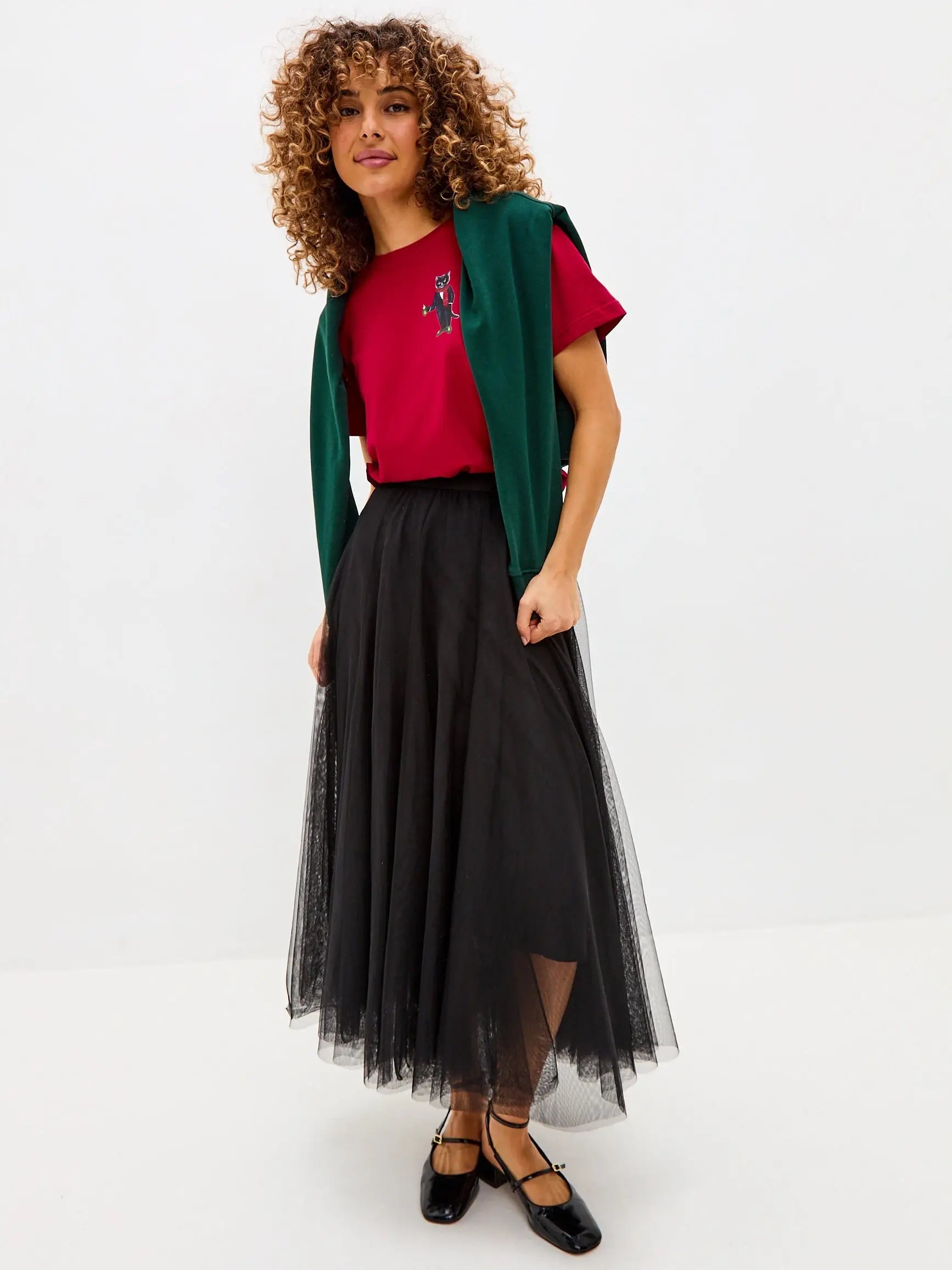 Red t-shirt new year cat - Funny Cat T-shirt | For Cat Lovers | CAT by maniita lacitta