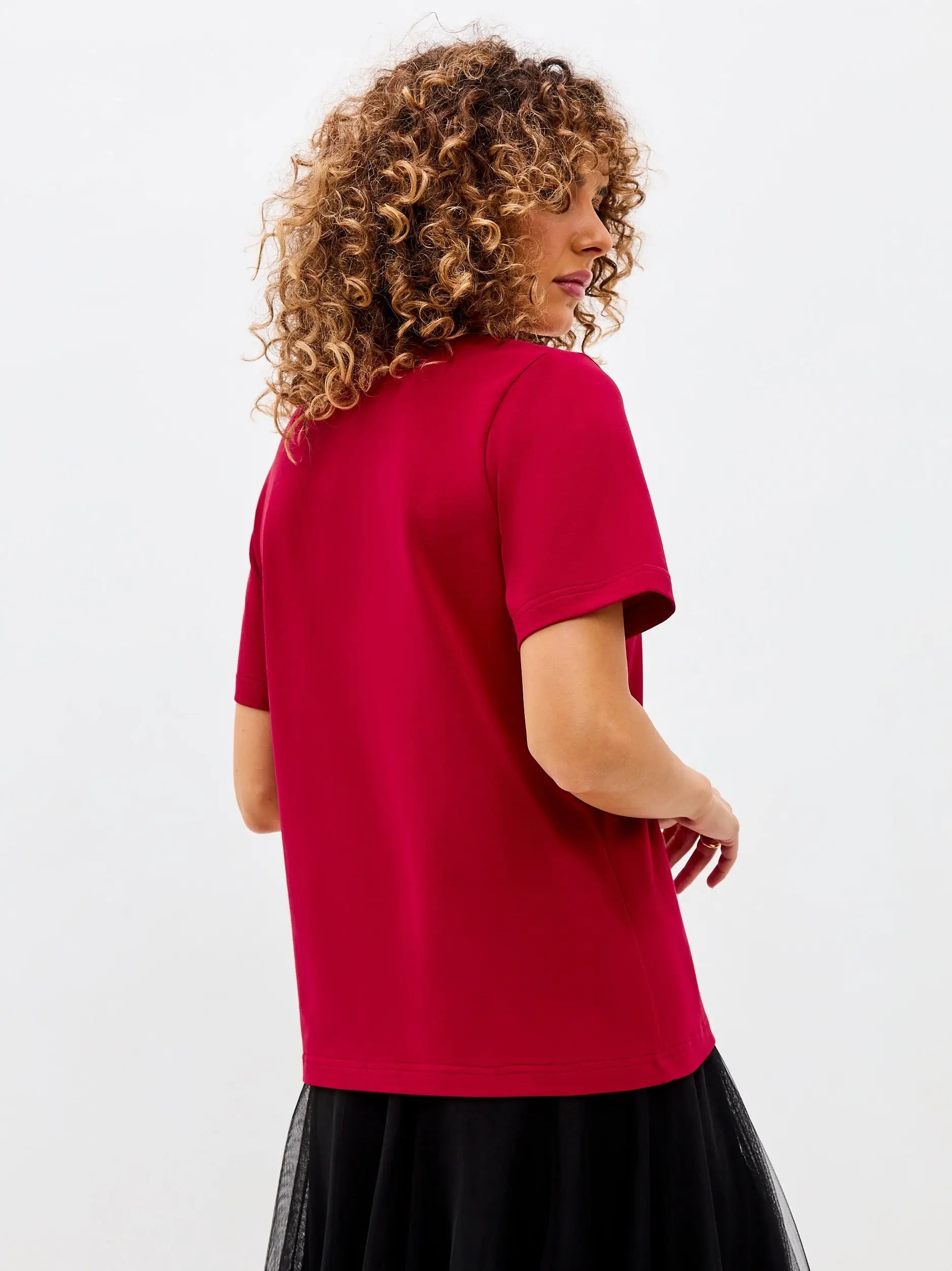 Red t-shirt new year cat - Funny Cat T-shirt | For Cat Lovers | CAT by maniita lacitta