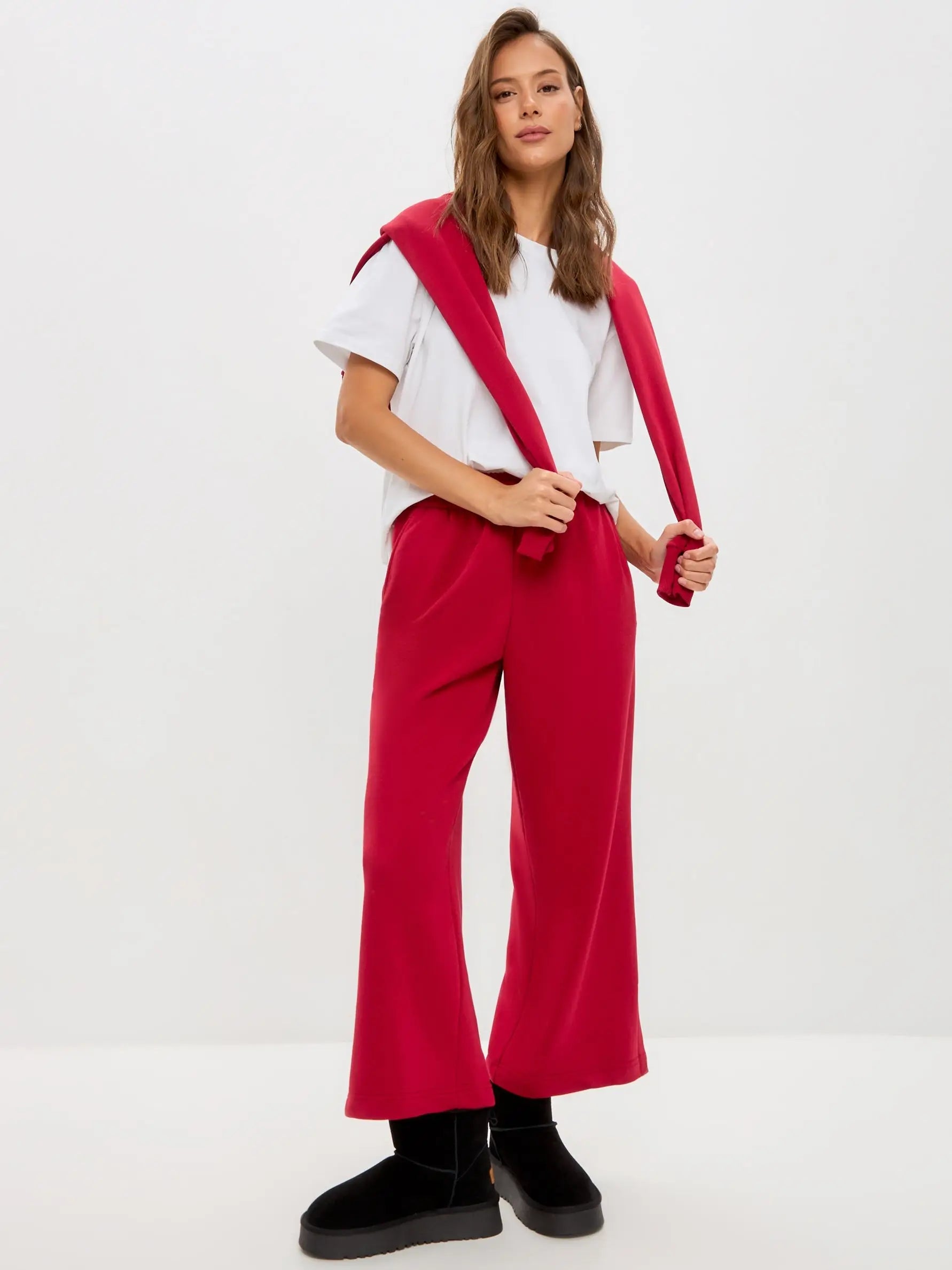 Red women’s culottes - Funny Cat Bottom | For Cat Lovers | CAT by maniita lacitta