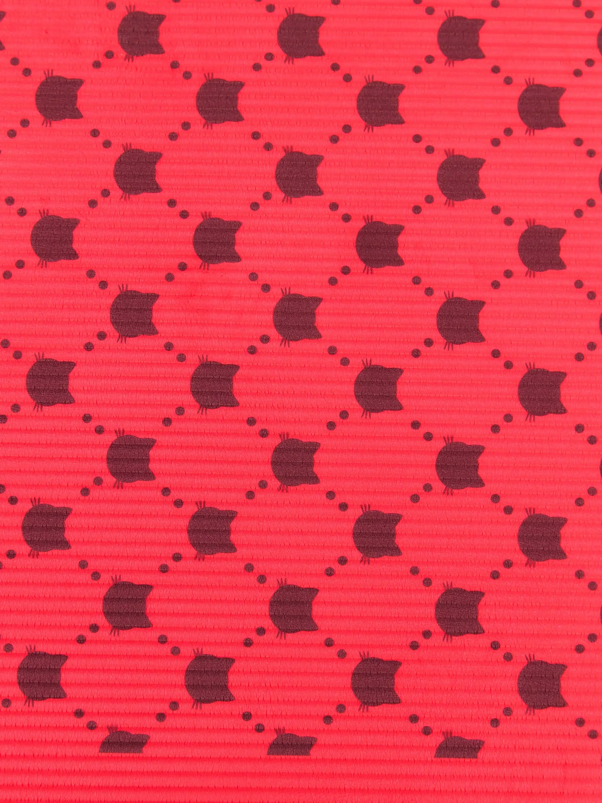 Red yoga & fitness mat with cat - Funny Cat | For Cat Lovers | CAT by maniita lacitta