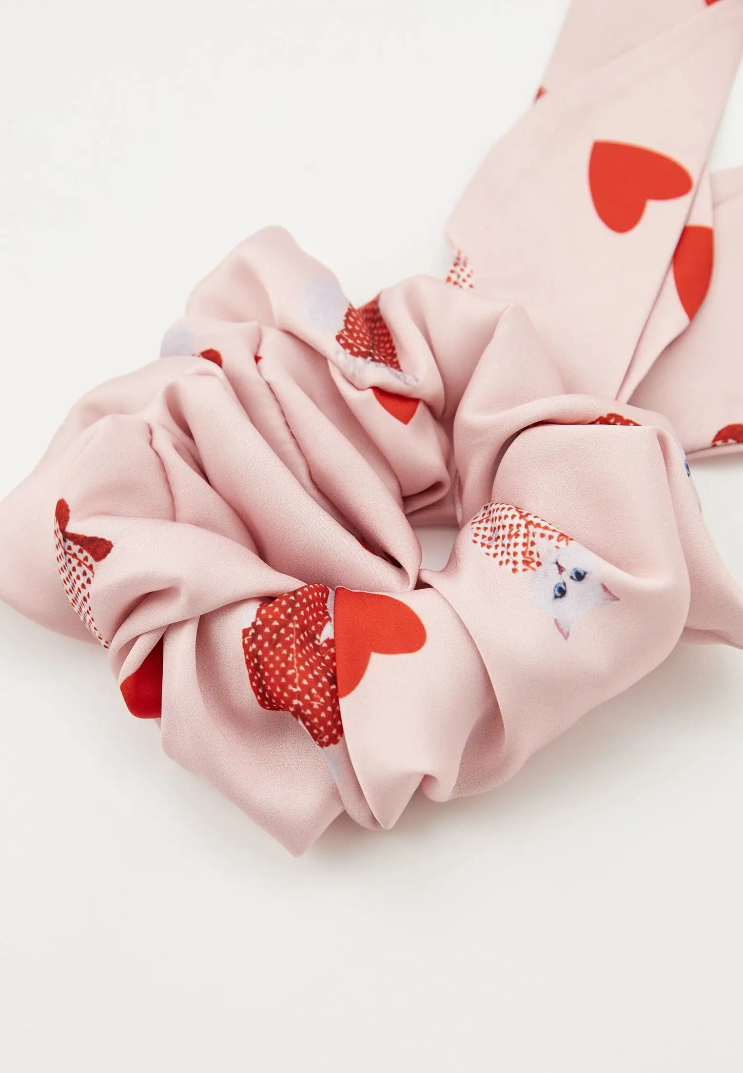 Set of 2 silk scrunchies - Funny Cat | For Cat Lovers | CAT by maniita lacitta