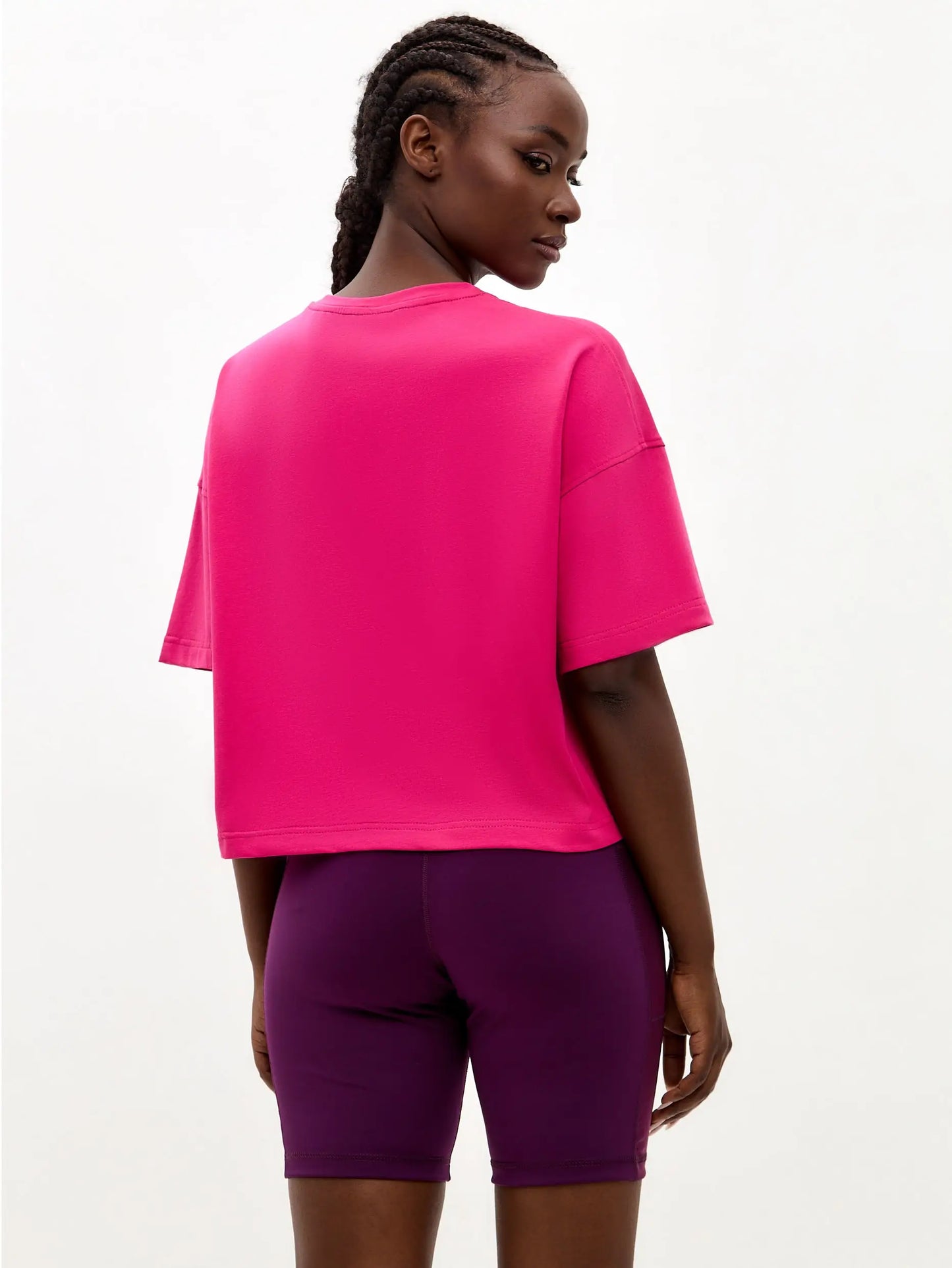 Sport set: leggins and pink short oversized t-shirt with cat - Funny Cat | For Cat Lovers | CAT by maniita lacitta