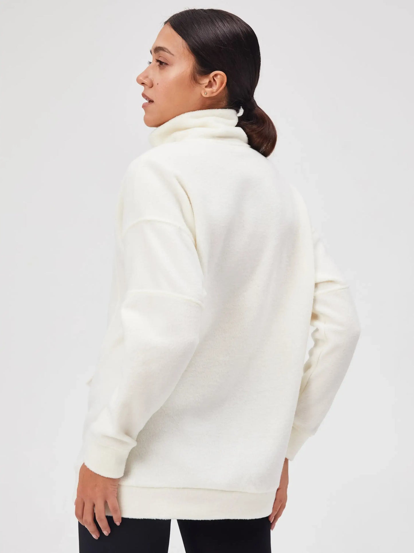 White fleece sweatshirt - Funny Cat Fleece (recycled) | For Cat Lovers | CAT by maniita lacitta