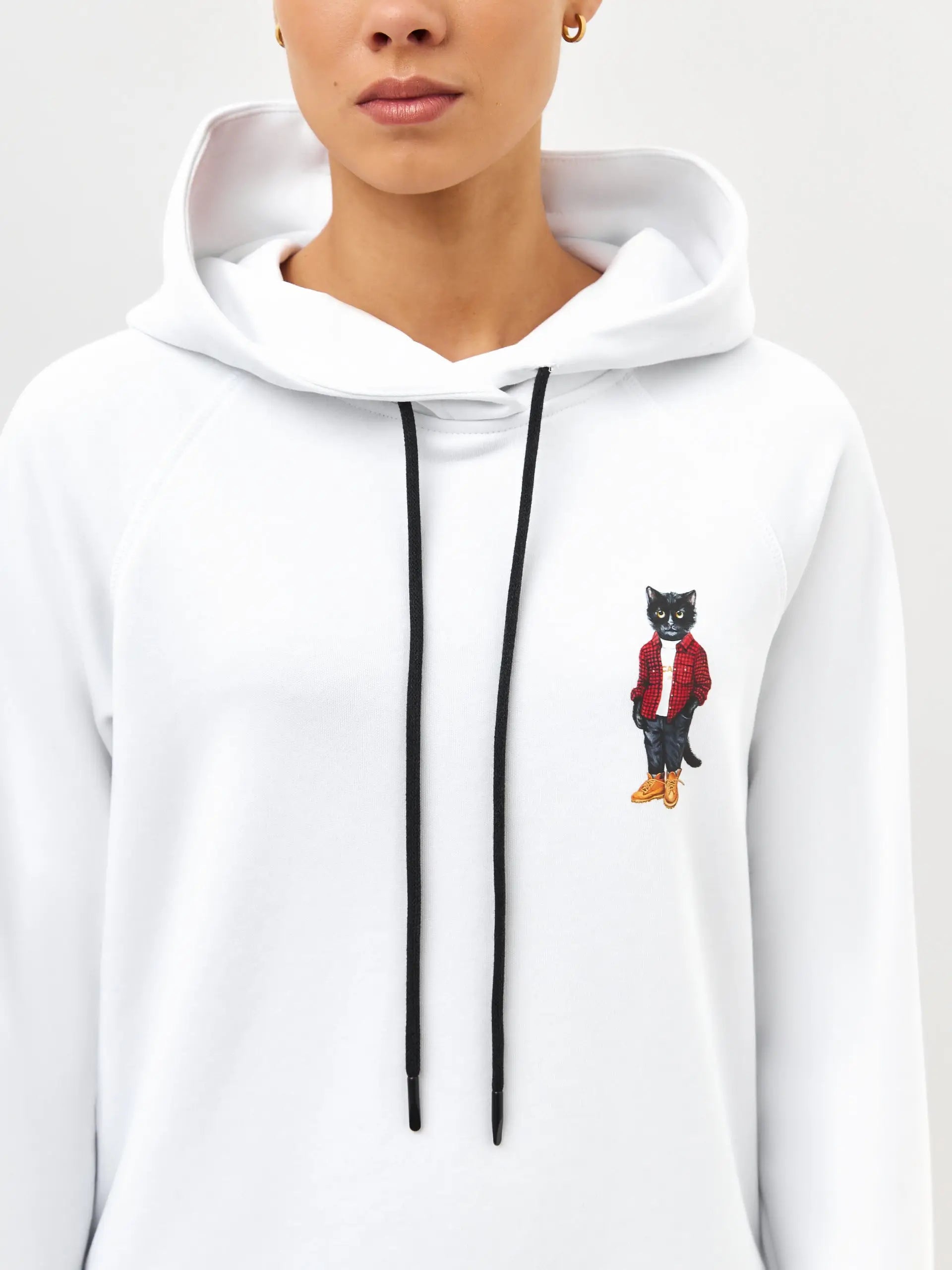 White hoodie country cat - Funny Cat Hoodie & sweatshirt | For Cat Lovers | CAT by maniita