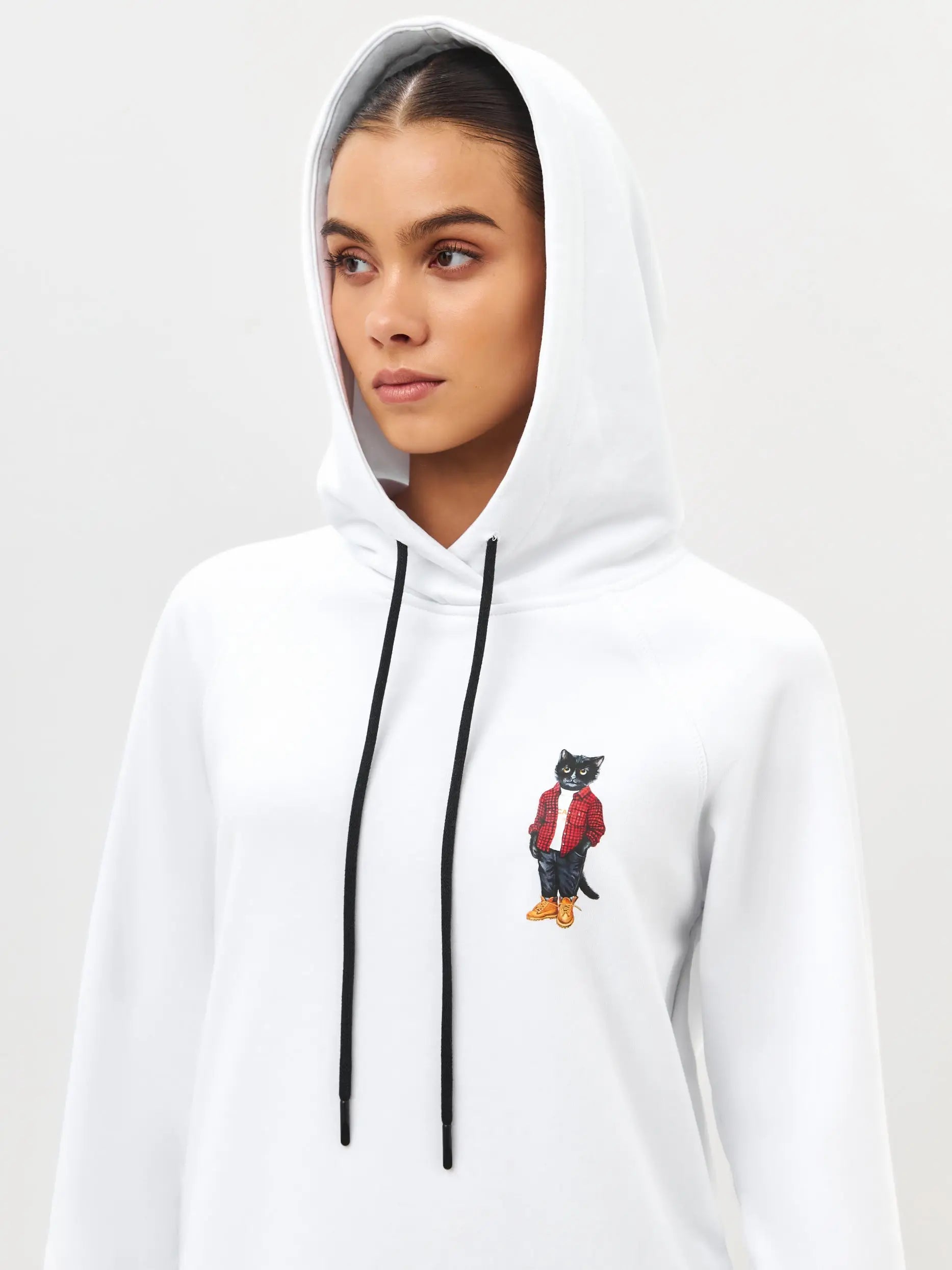 White hoodie country cat - Funny Cat Hoodie & sweatshirt | For Cat Lovers | CAT by maniita