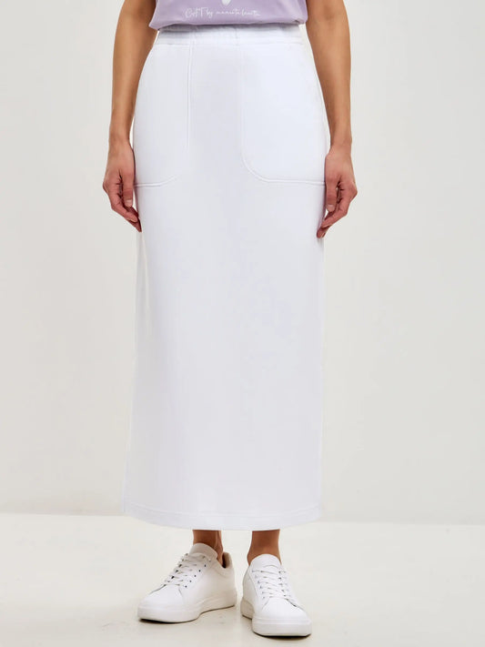 White women’s skirt - Funny Cat Bottom | For Cat Lovers | CAT by maniita lacitta
